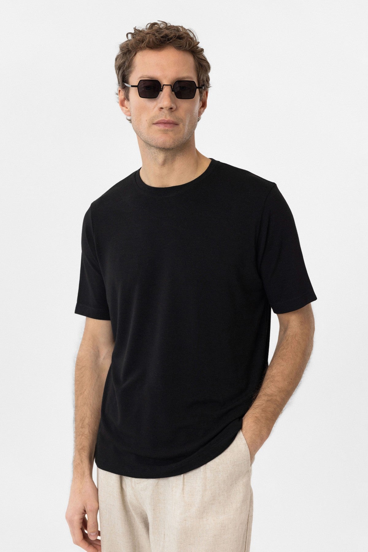 Regular Fit Basic Men's T-Shirt