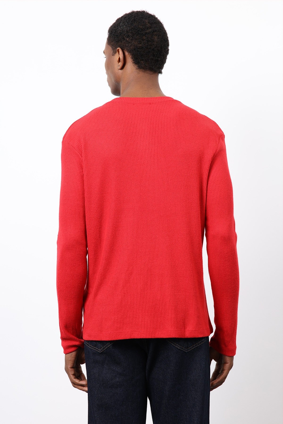 Antioch Ribbed-Collar Button-Down T-Shirt
