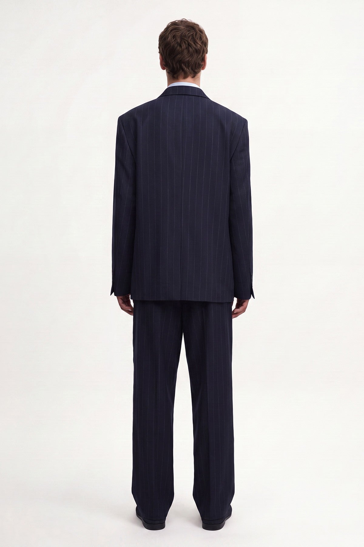Relaxed-Fit Striped Men's Suit