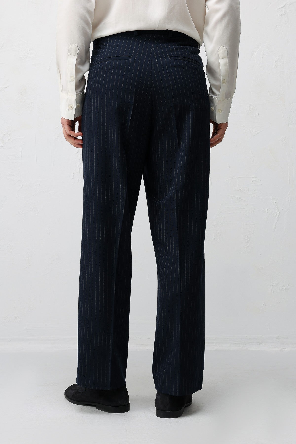 Relaxed-Fit Striped Men's Suit