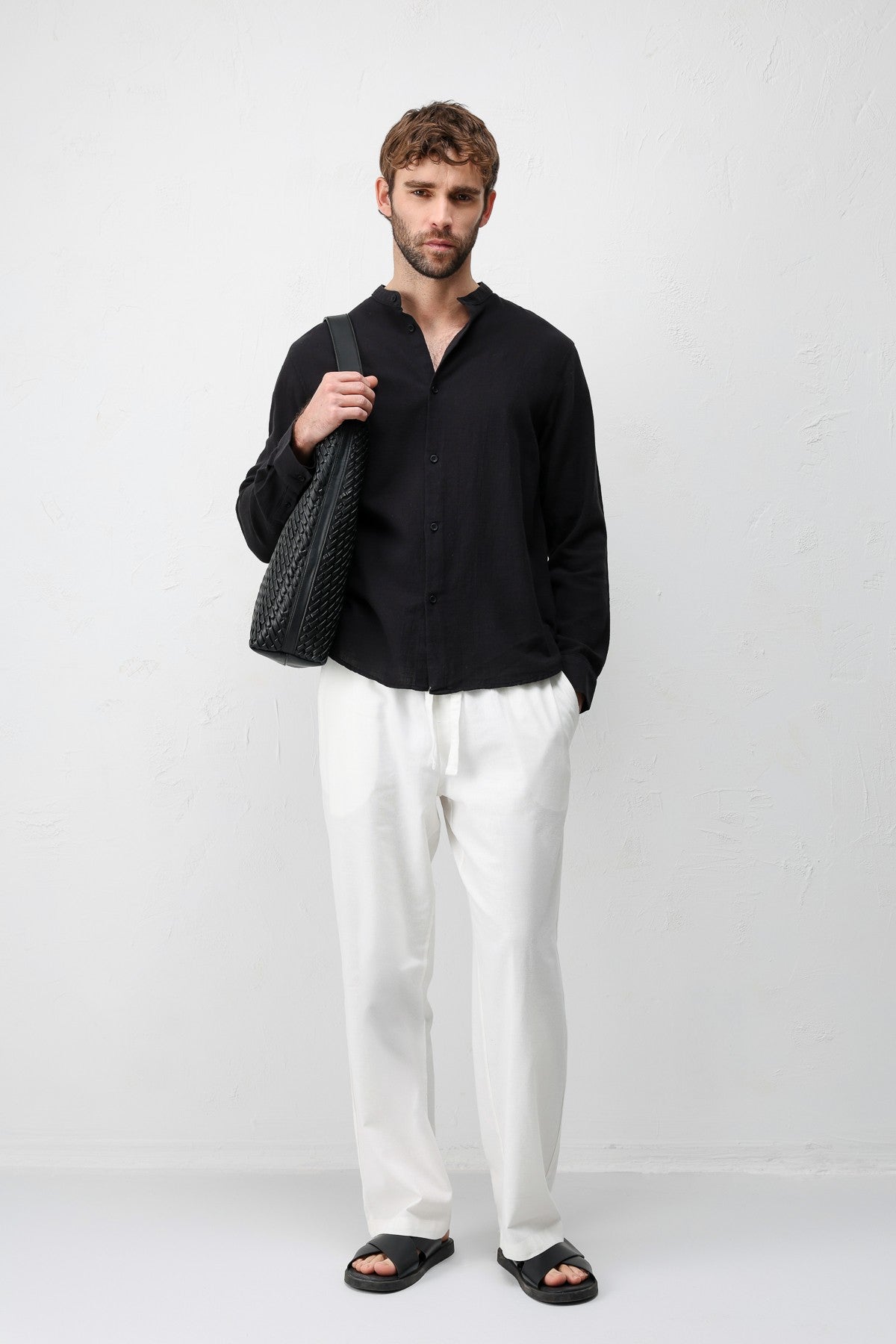 Antioch Crew-Neck Cotton Men's Shirt