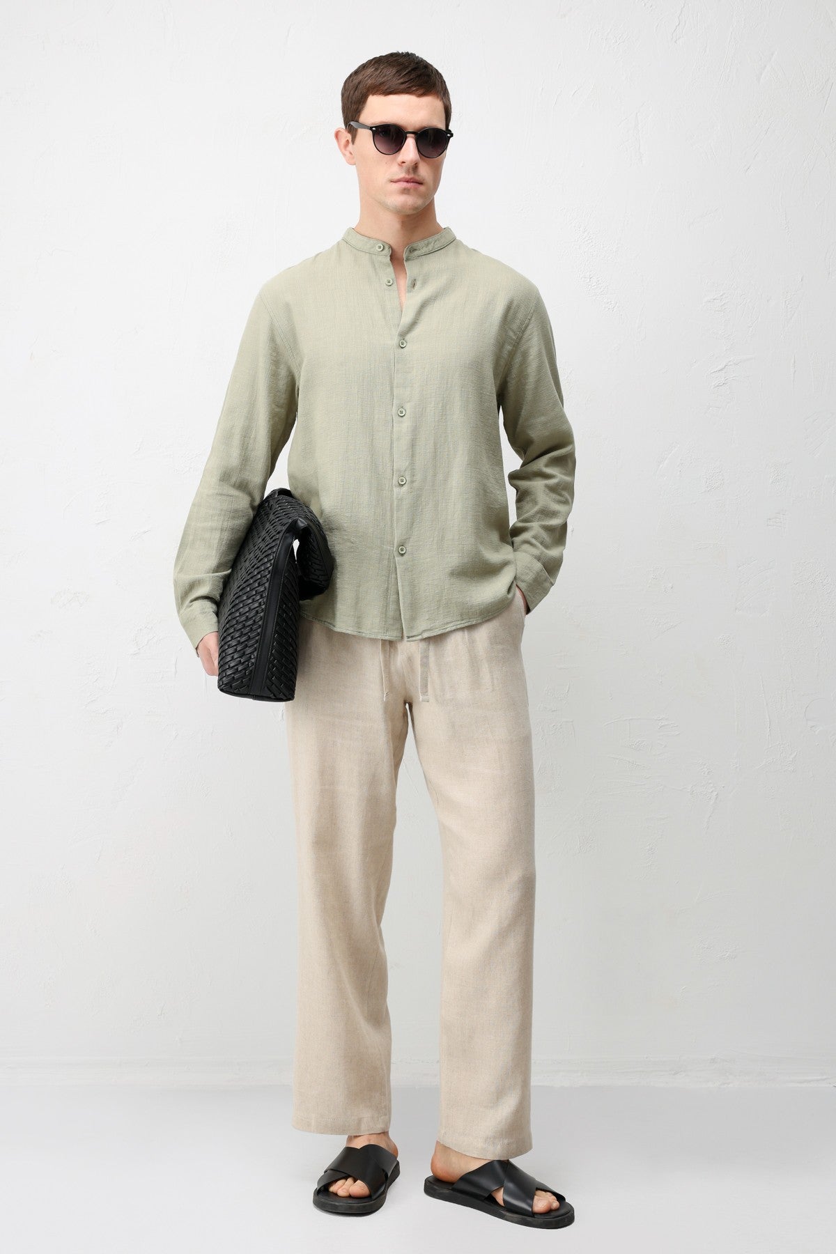 Antioch Crew-Neck Cotton Men's Shirt