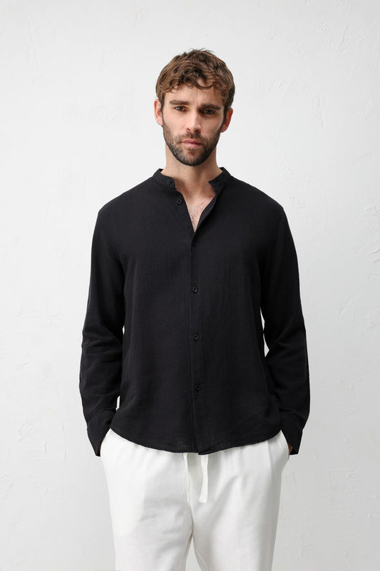 Antioch Crew-Neck Cotton Men's Shirt