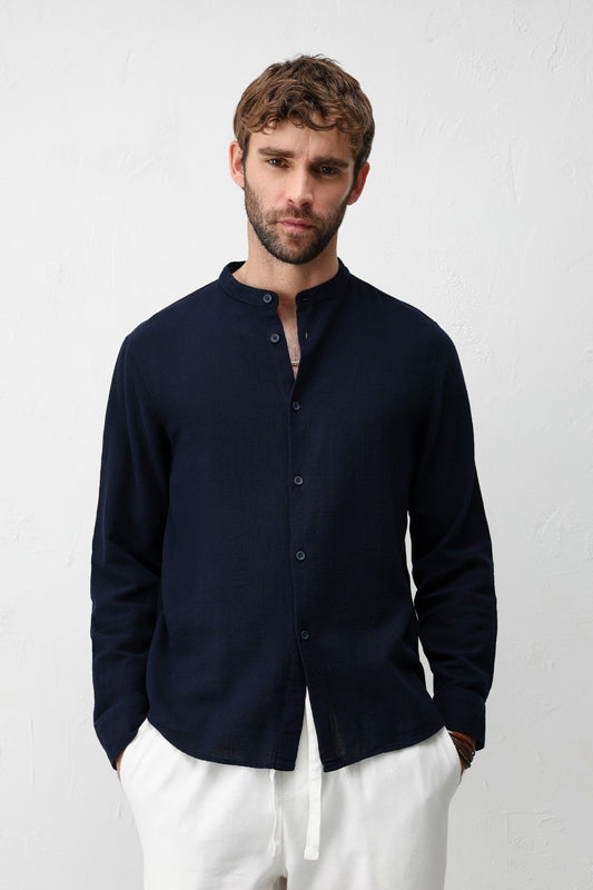 Antioch Crew-Neck Cotton Men's Shirt