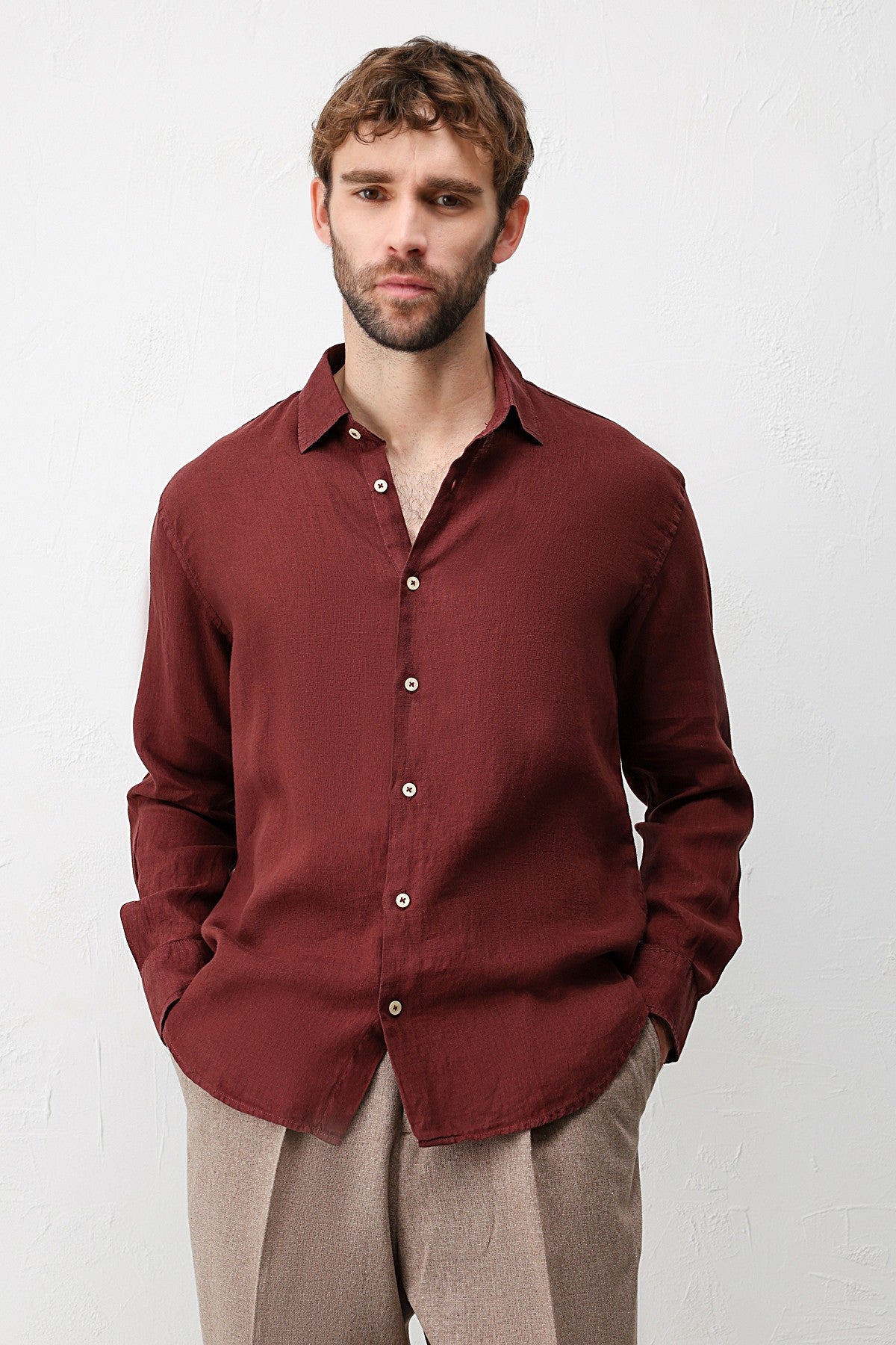 Antioch 100% Linen Relaxed-Fit Men's Shirt