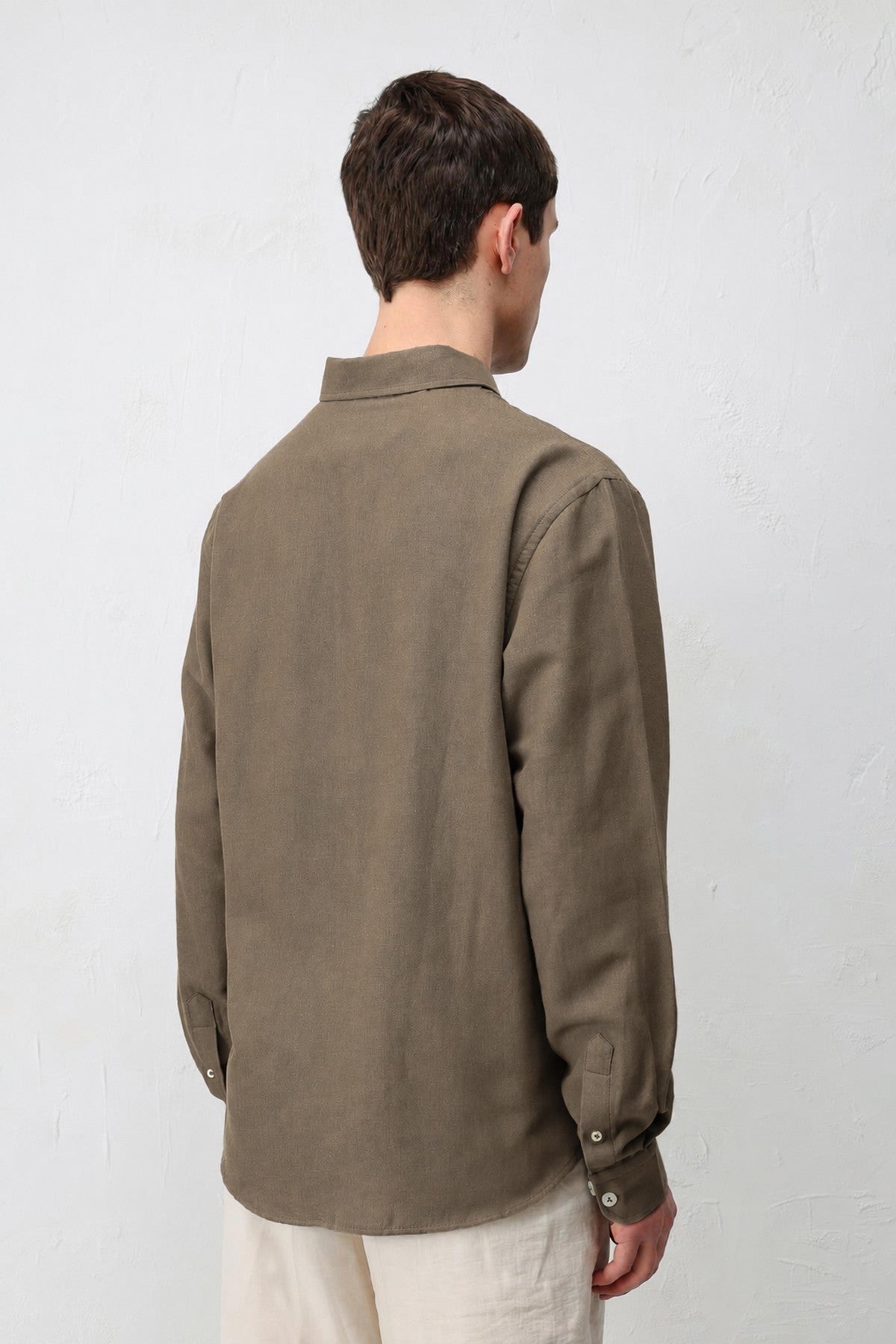Men's Relaxed-Fit Shirt with Linen Blend