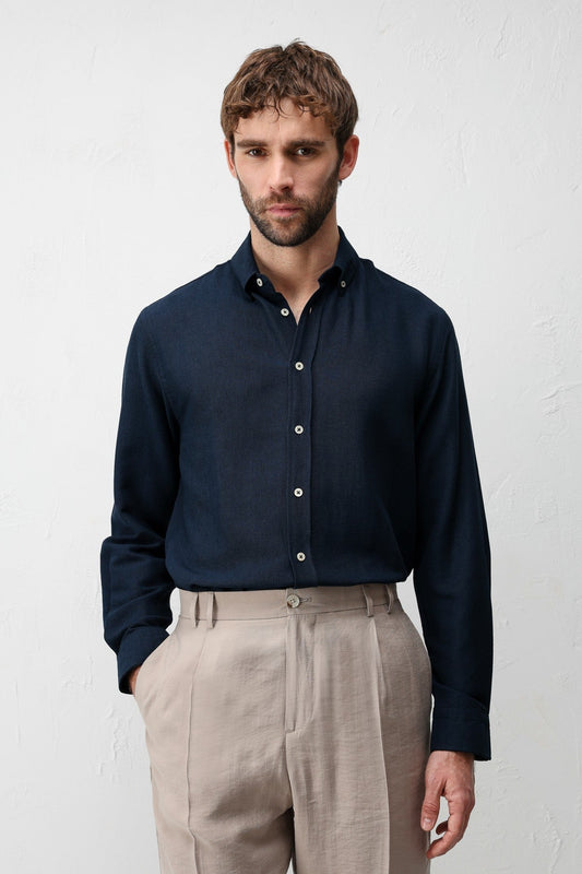 Antioch Linen-Blend Relaxed-Fit Men's Shirt