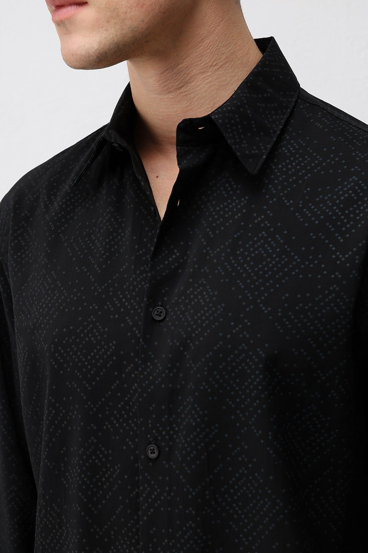 Antioch Men's Shirt with Modal Blend and Textured Fabric