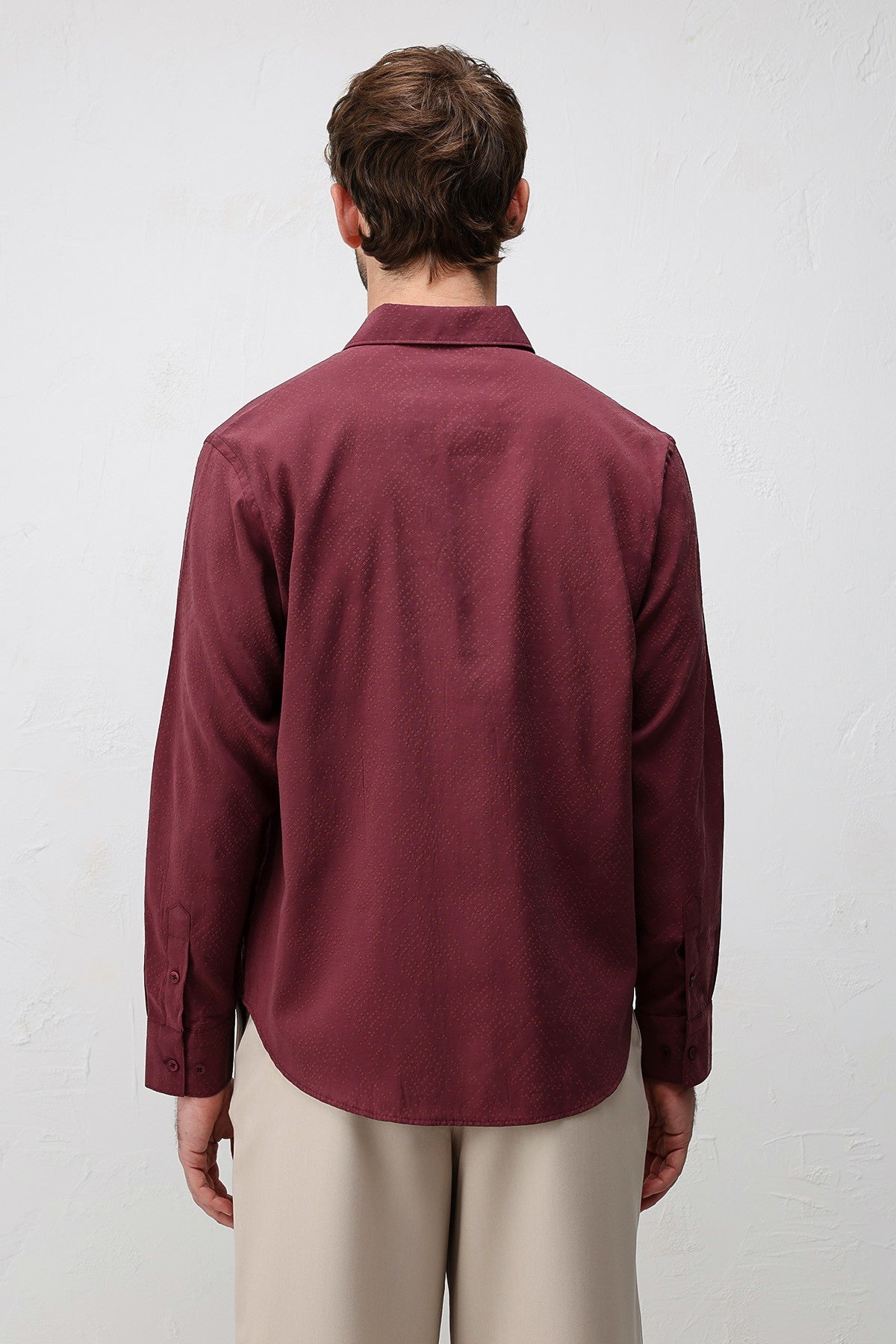 Antioch Men's Shirt with Modal Blend and Textured Fabric