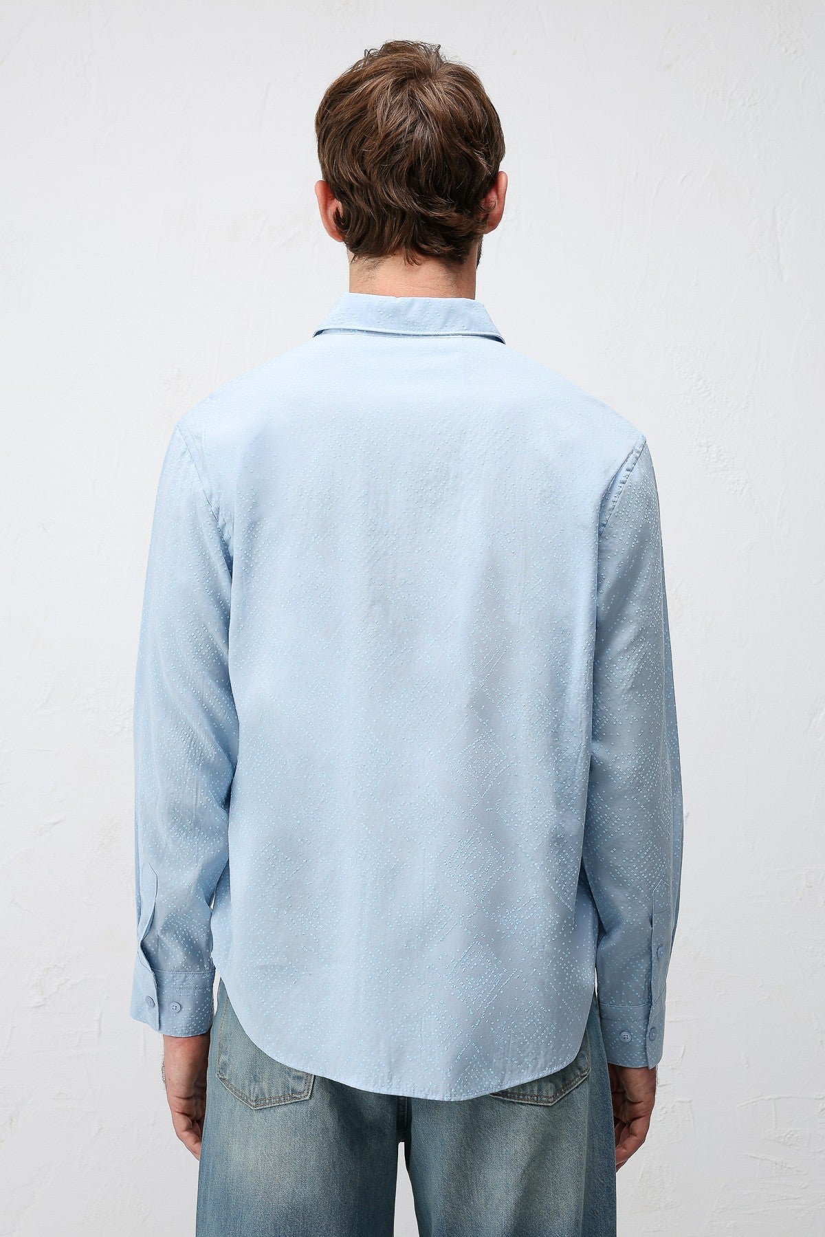 Antioch Men's Shirt with Modal Blend and Textured Fabric