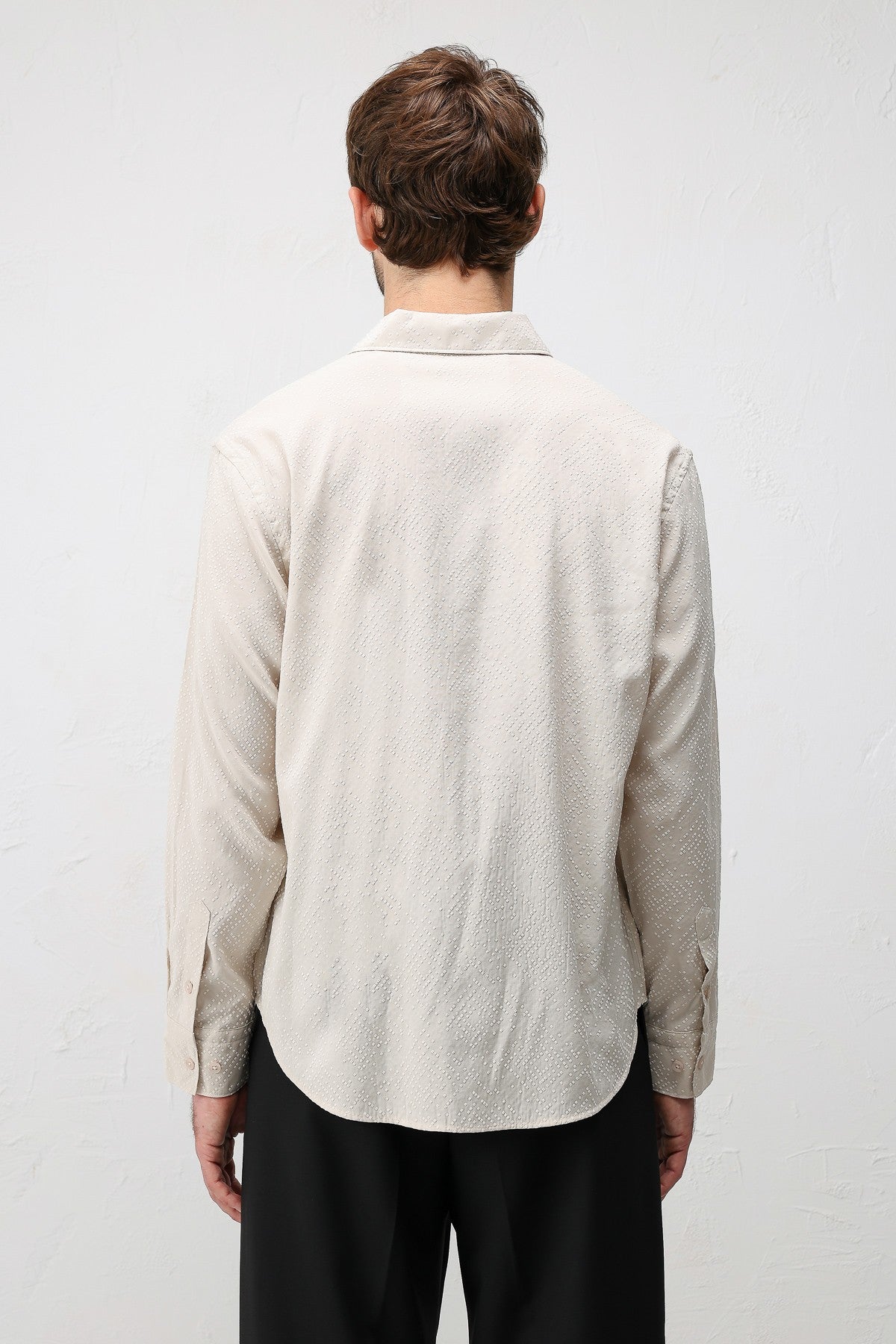 Antioch Men's Shirt with Modal Blend and Textured Fabric