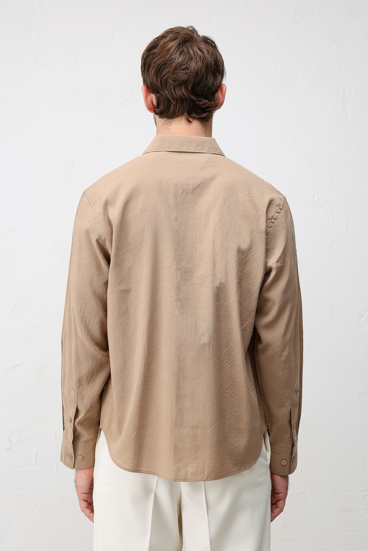 Antioch Men's Shirt with Modal Blend and Textured Fabric