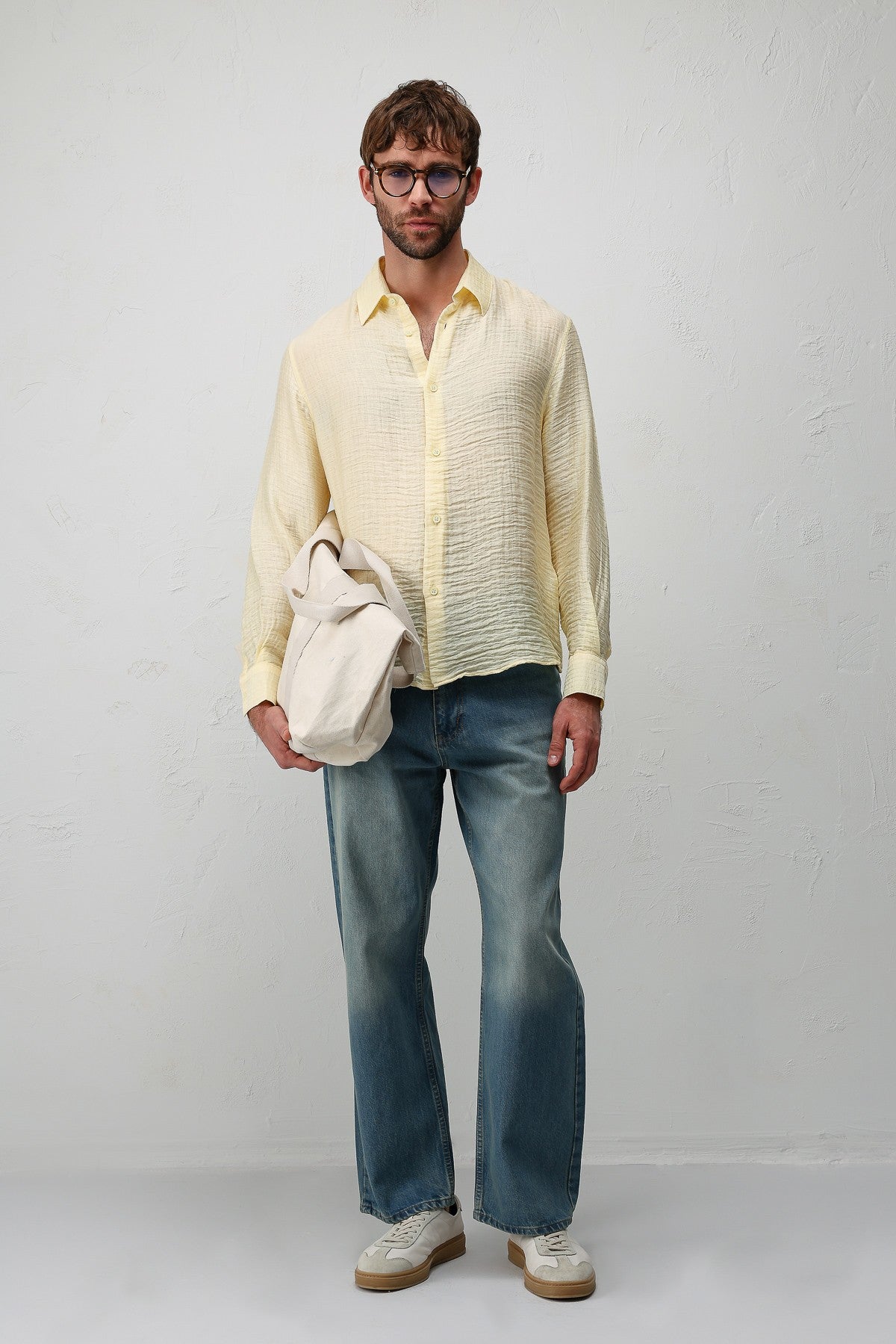 Antioch Crinkled Relax Fit Men's Shirt