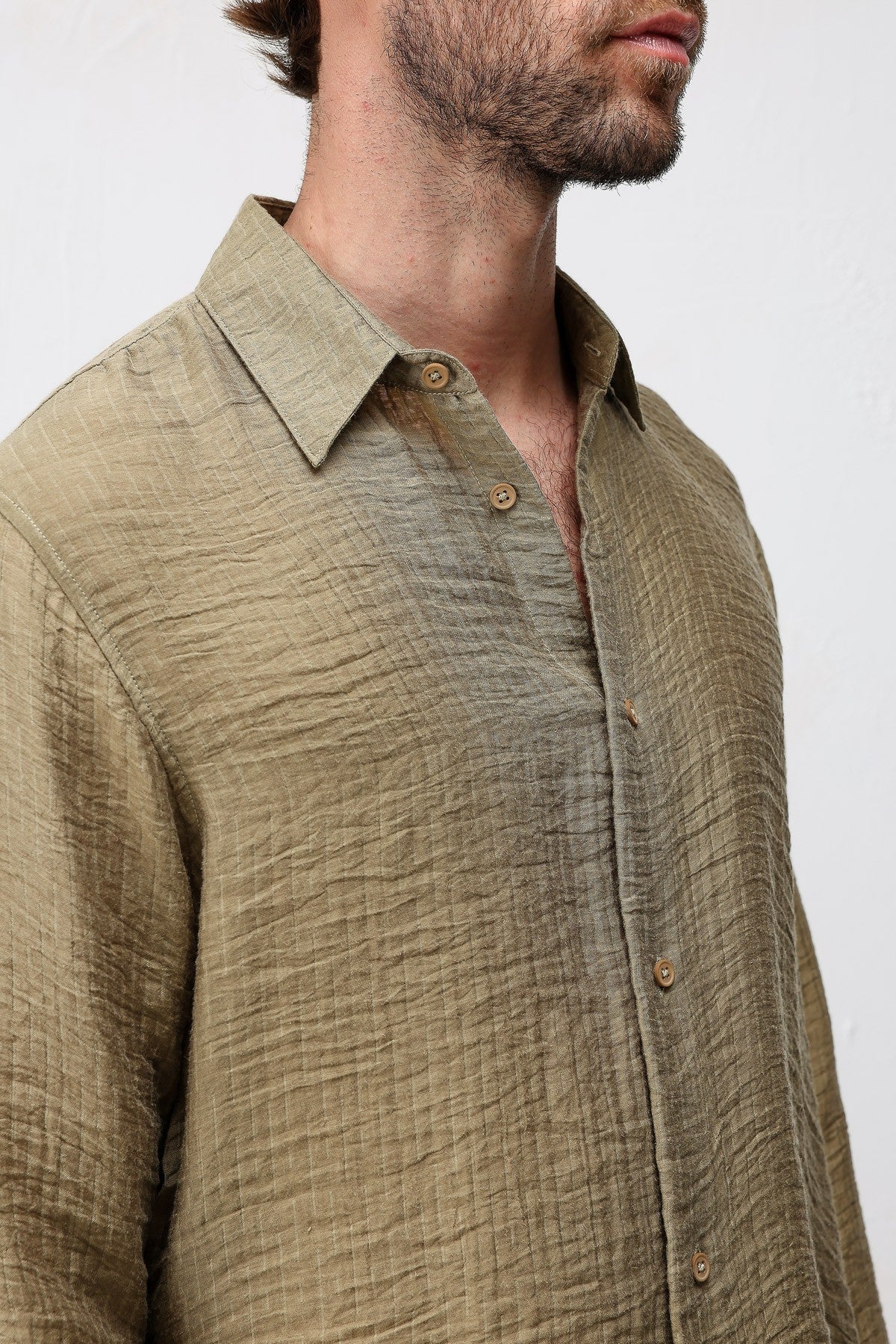 Antioch Crinkled Relax Fit Men's Shirt