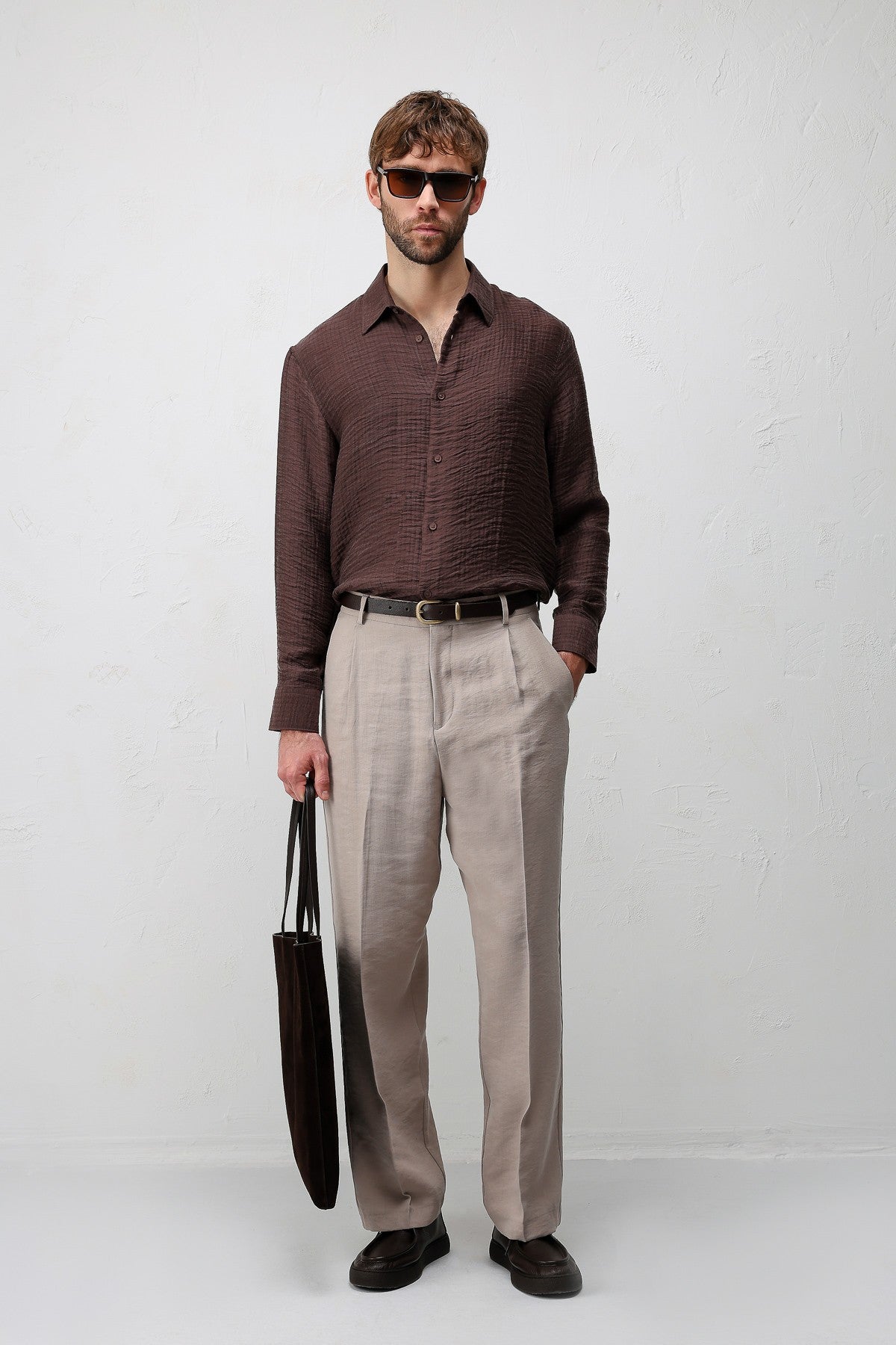 Antioch Crinkled Relax Fit Men's Shirt