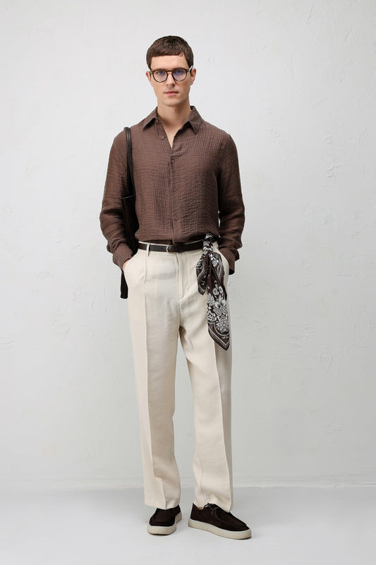 Antioch Crinkled Relax Fit Men's Shirt