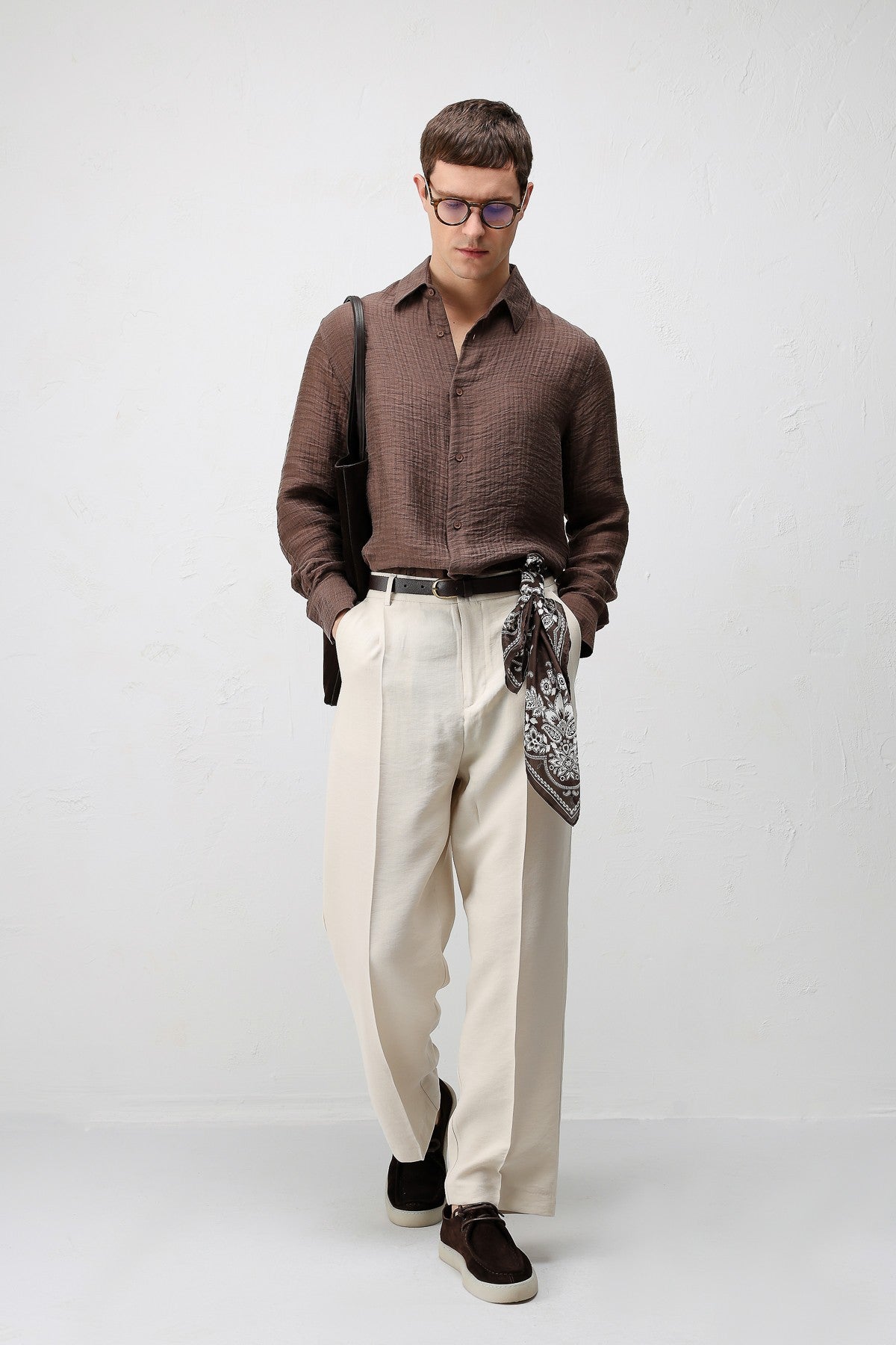 Antioch Crinkled Relax Fit Men's Shirt