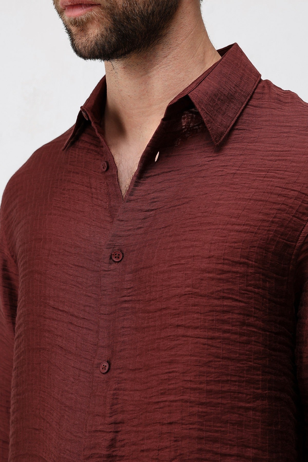 Antioch Crinkled Relax Fit Men's Shirt