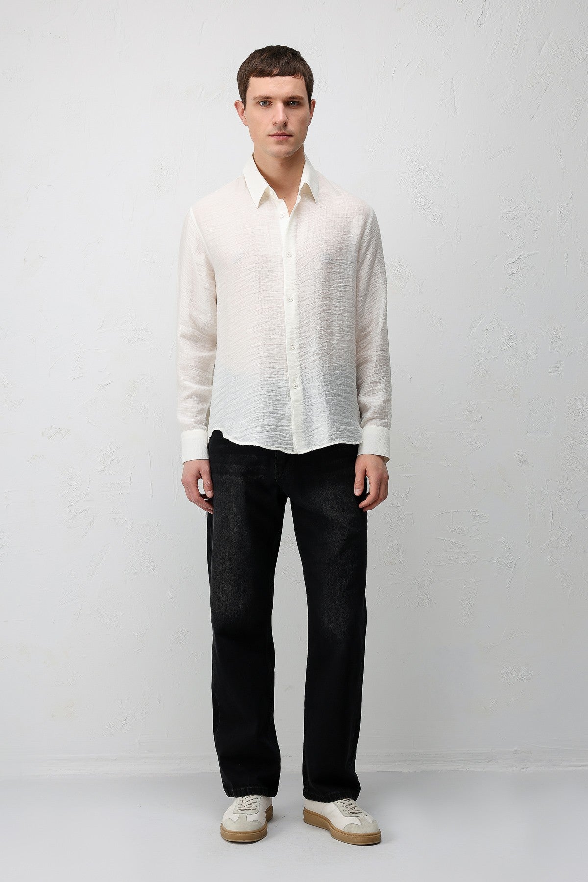 Antioch Crinkled Relax Fit Men's Shirt