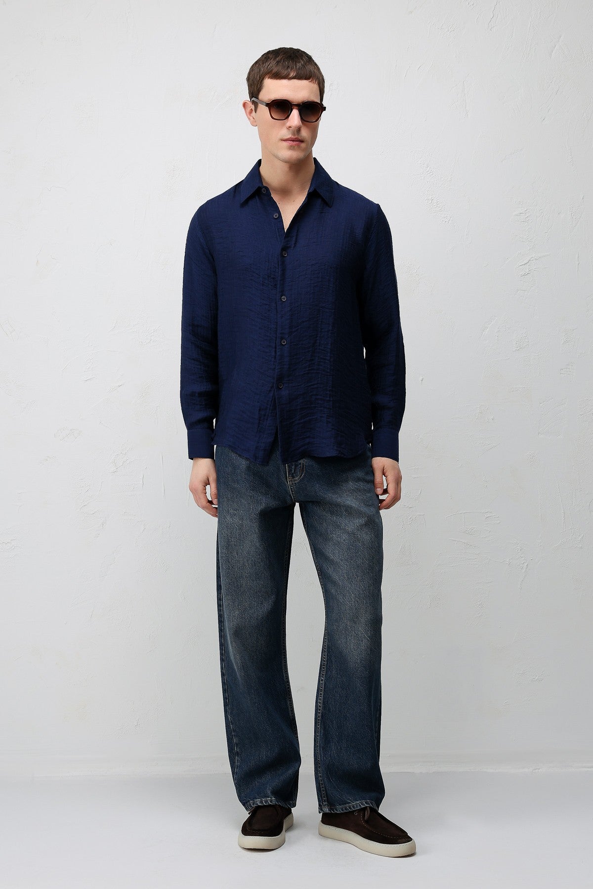 Antioch Crinkled Relax Fit Men's Shirt