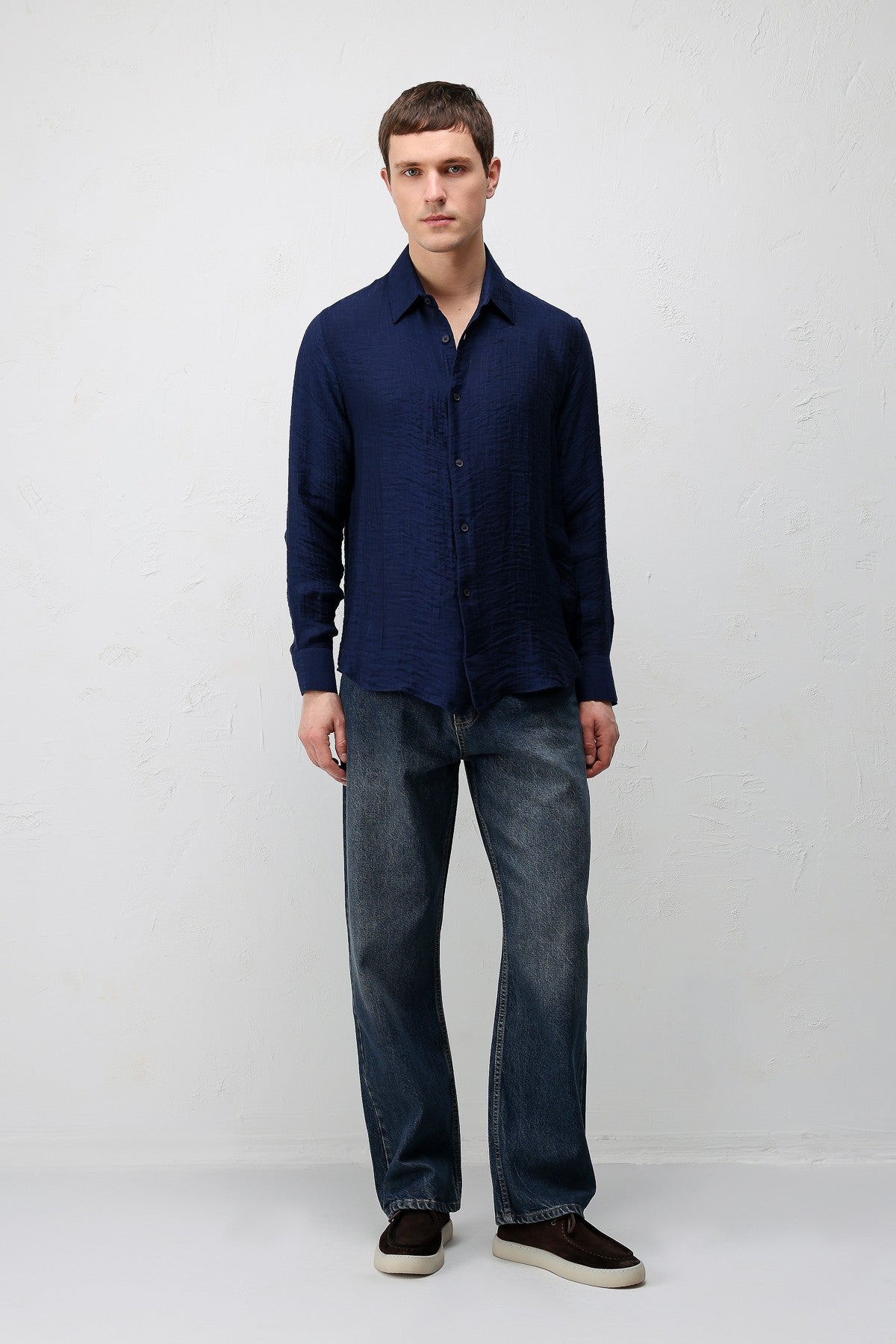 Antioch Crinkled Relax Fit Men's Shirt