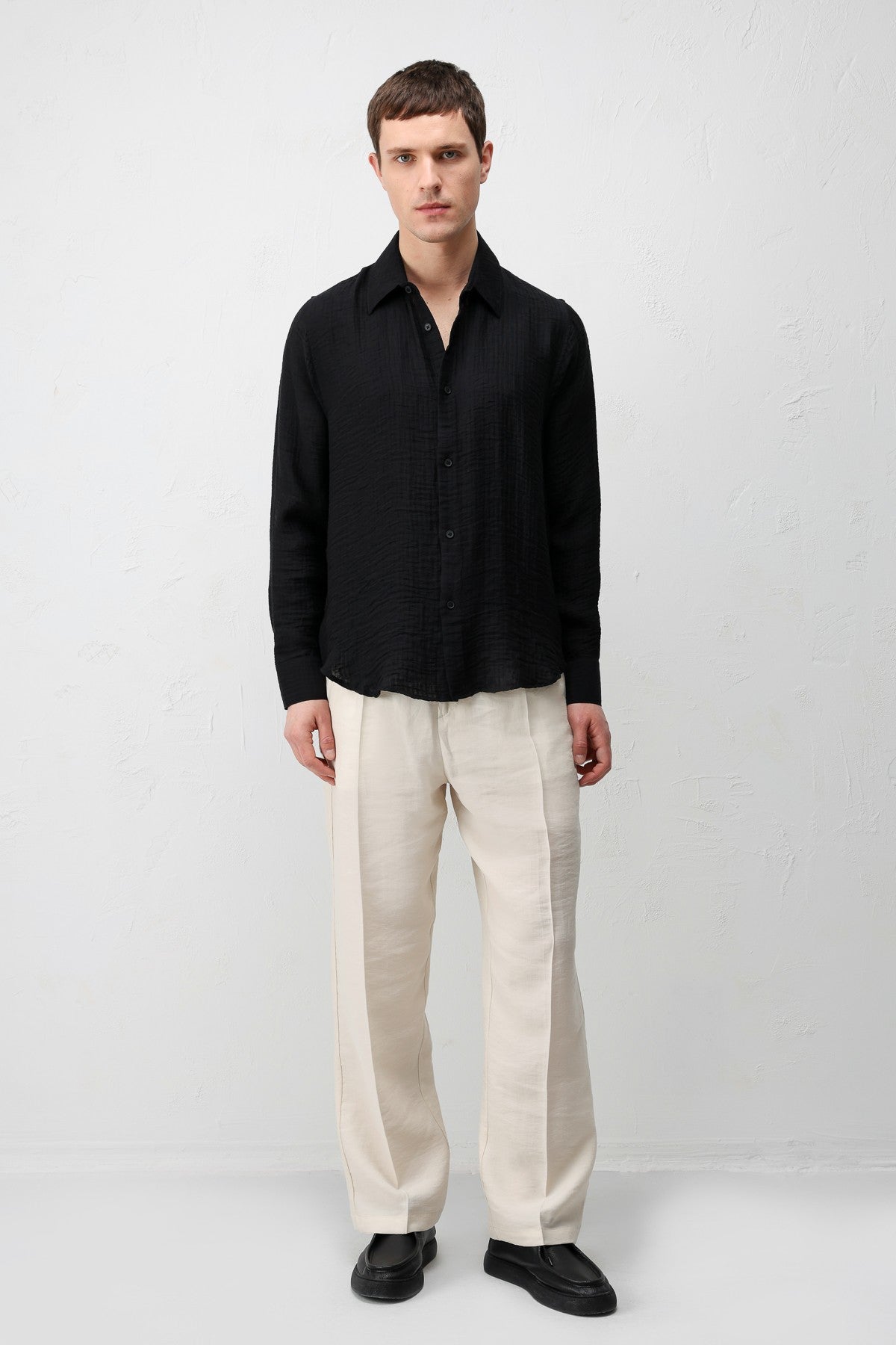 Antioch Crinkled Relax Fit Men's Shirt