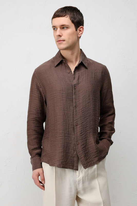 Antioch Crinkled Relax Fit Men's Shirt