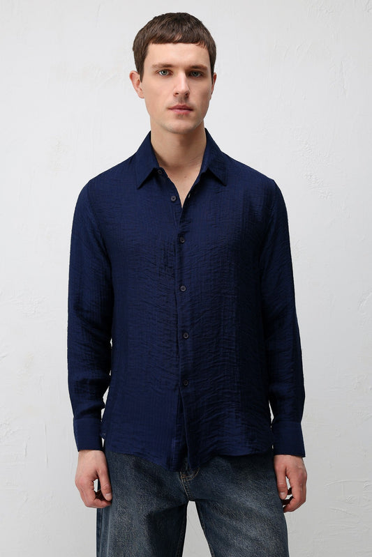 Antioch Crinkled Relax Fit Men's Shirt