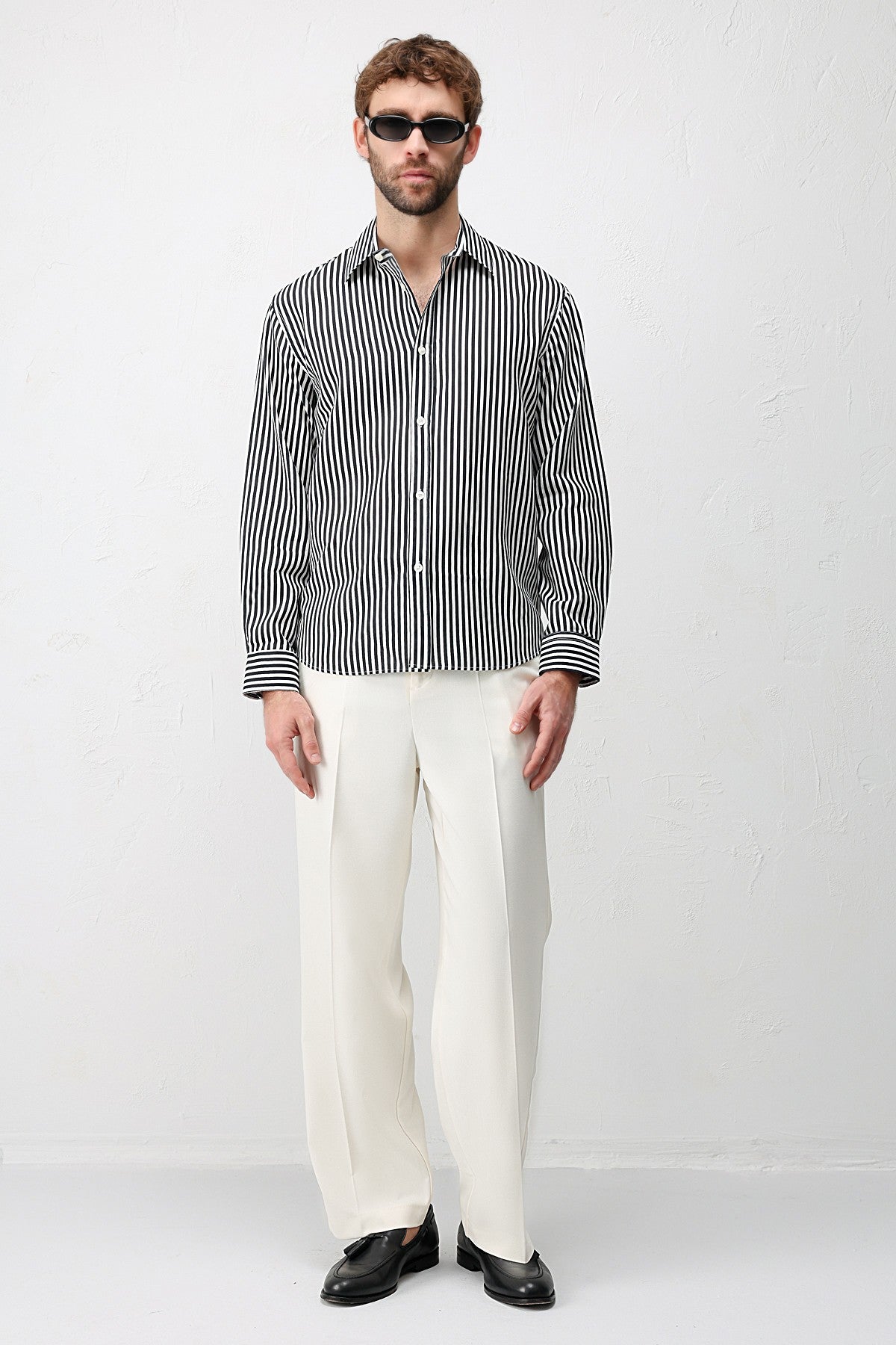 Antioch Lyocell-Blend Relaxed-Fit Striped Men's Shirt