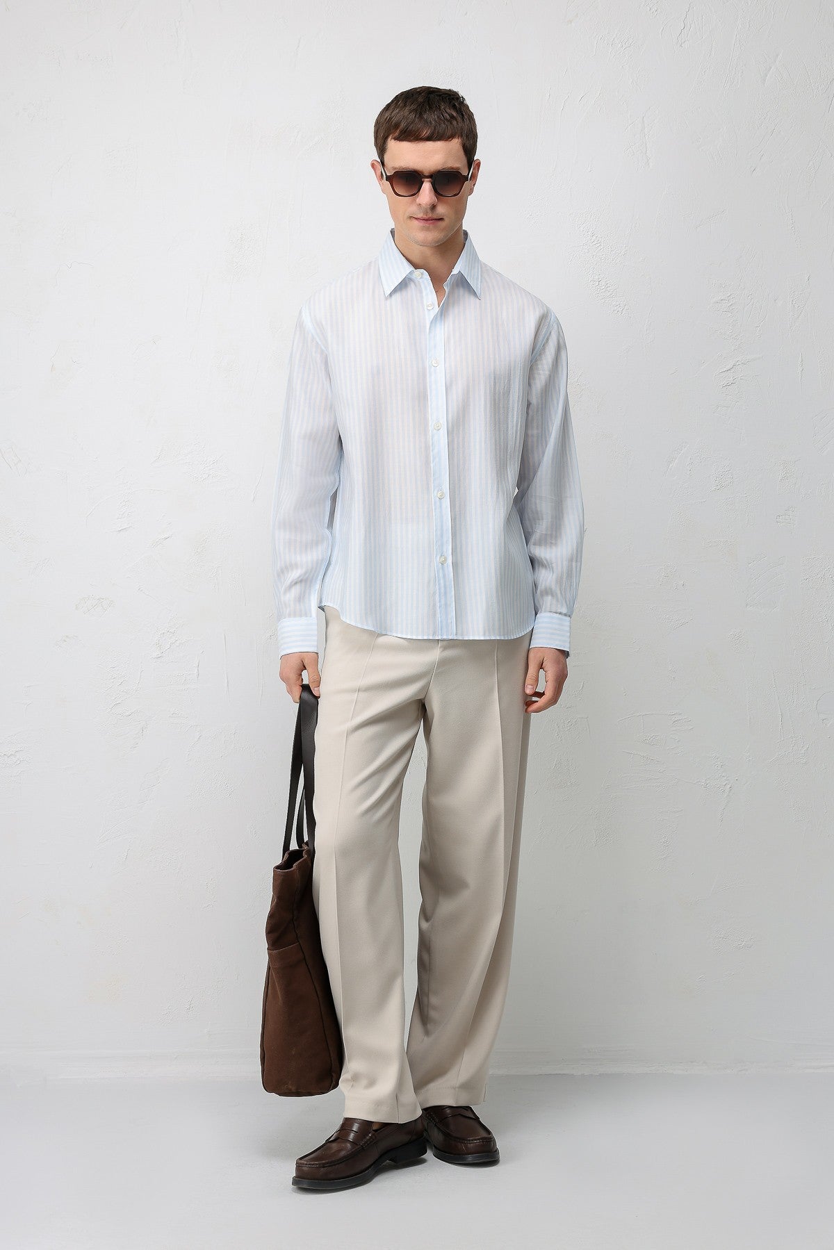 Antioch Lyocell-Blend Relaxed-Fit Striped Men's Shirt