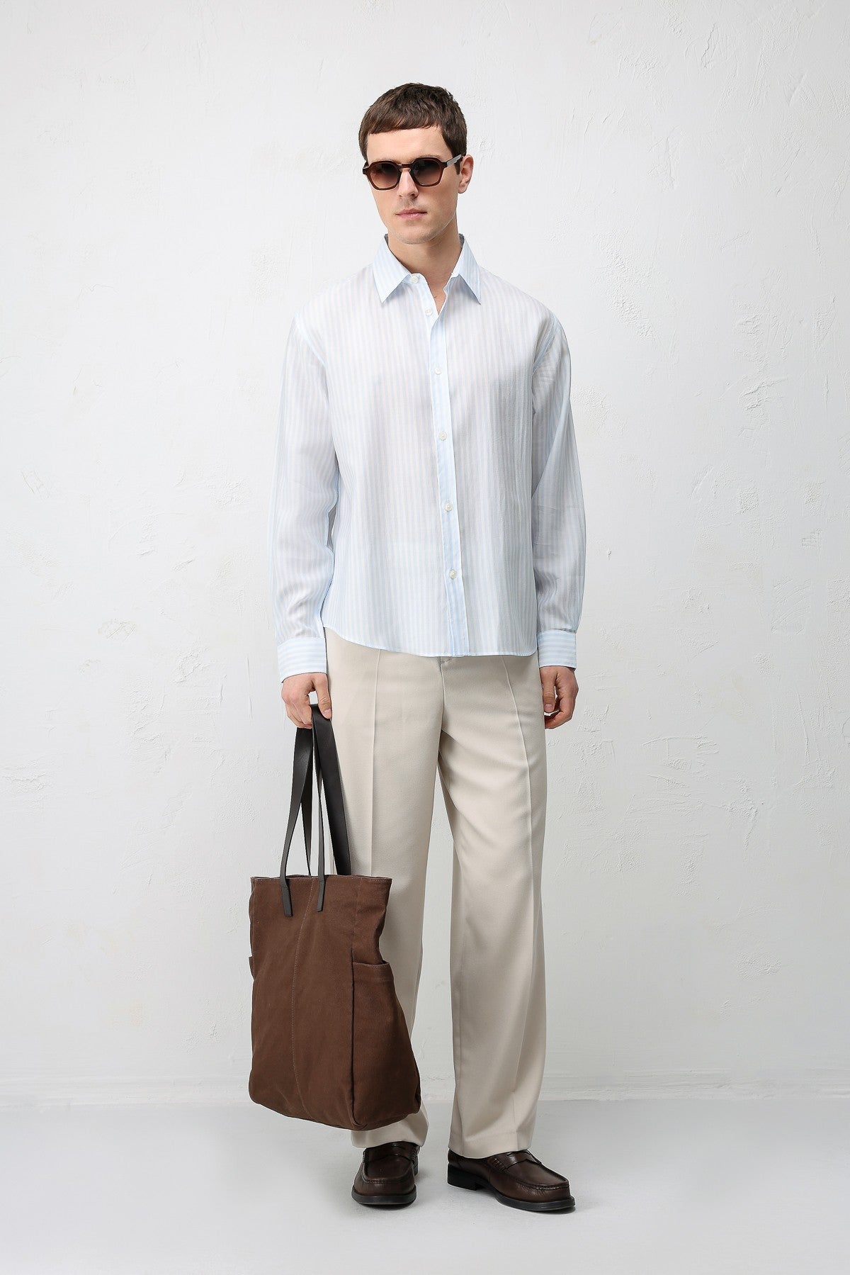 Antioch Lyocell-Blend Relaxed-Fit Striped Men's Shirt