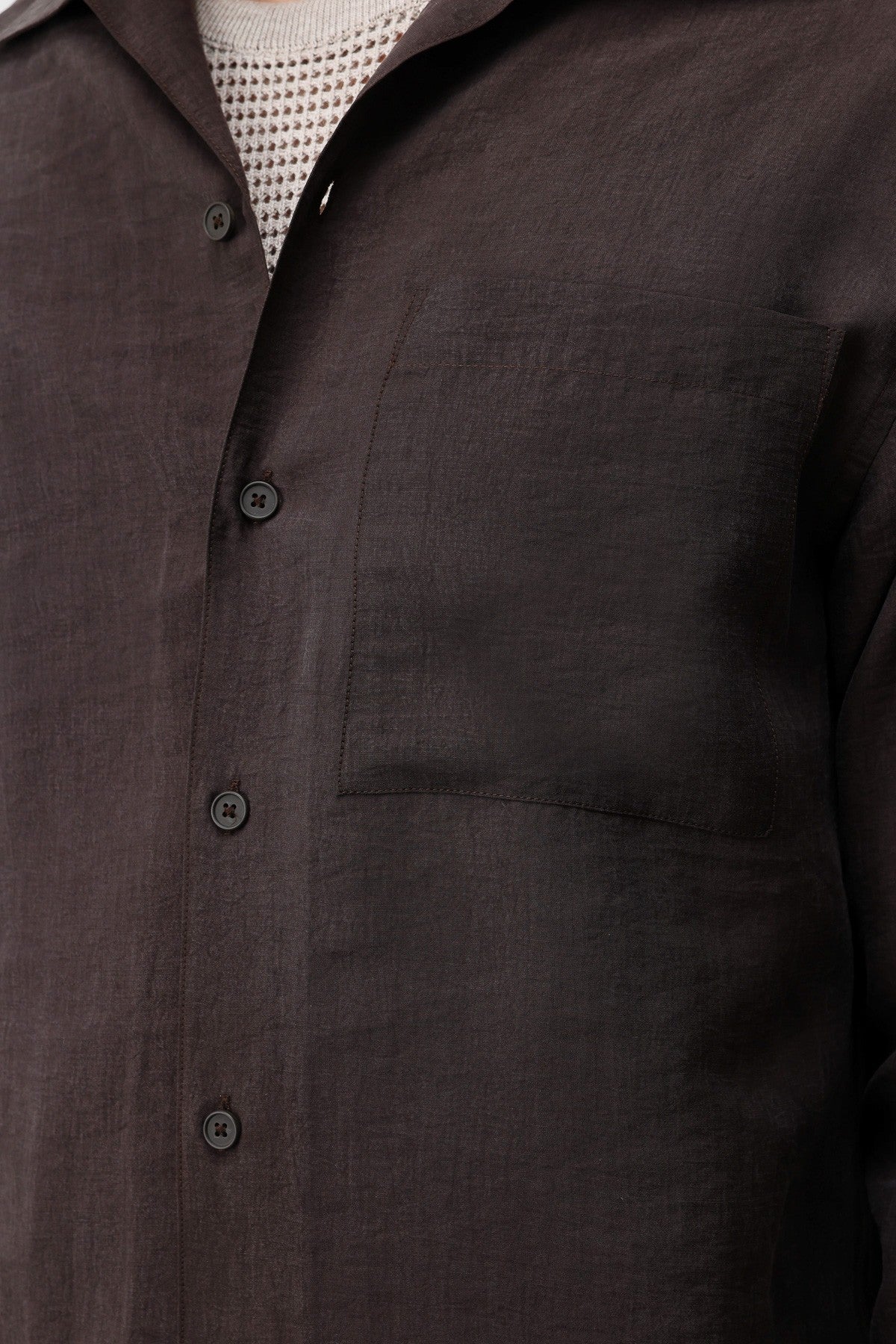 Antioch Men's Shirt with a Wide Collar in a Lyocell Blend