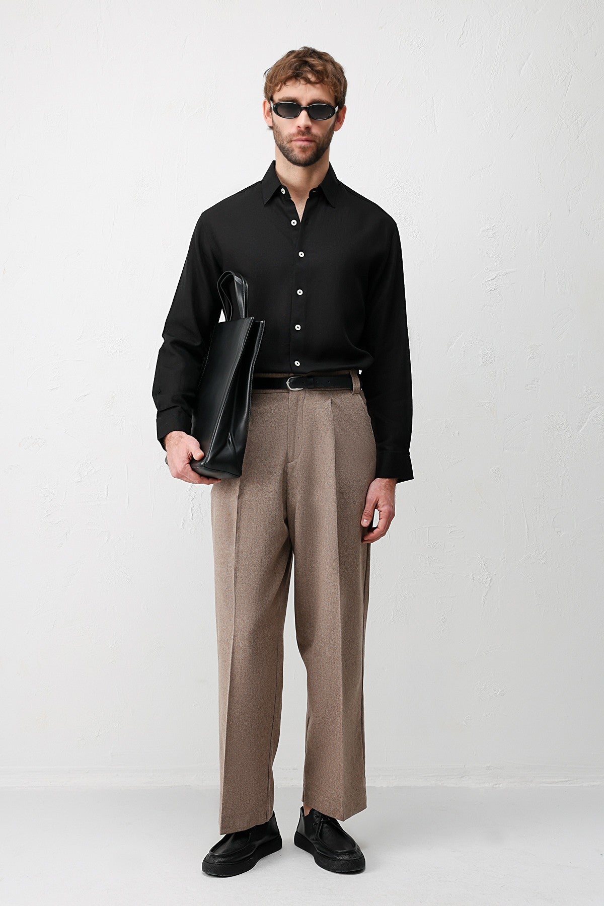 Men's Relaxed-Fit Shirt with Linen Blend