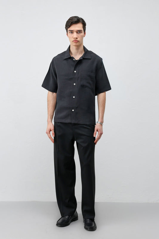 Antioch Lyocell-Blend Short-Sleeve Men's Shirt