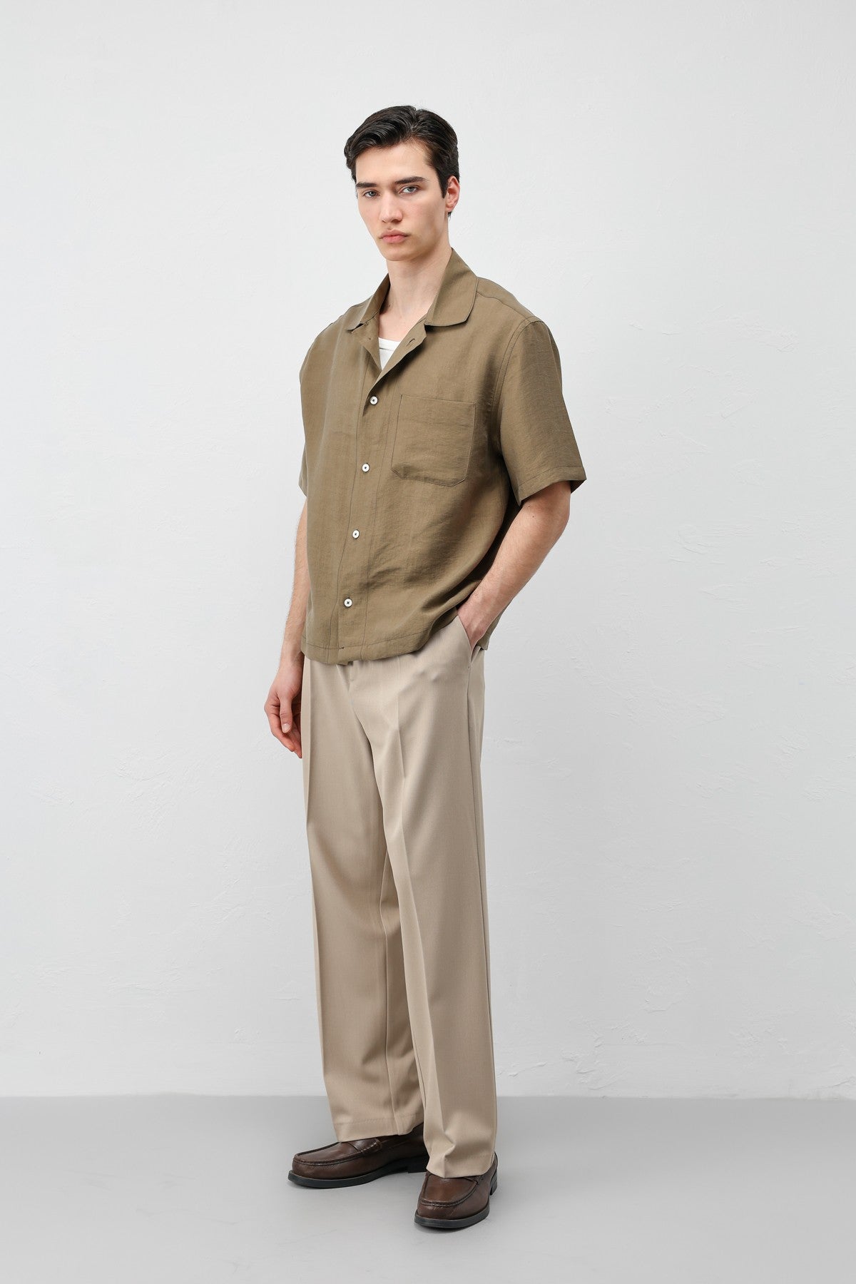 Antioch Lyocell-Blend Short-Sleeve Men's Shirt