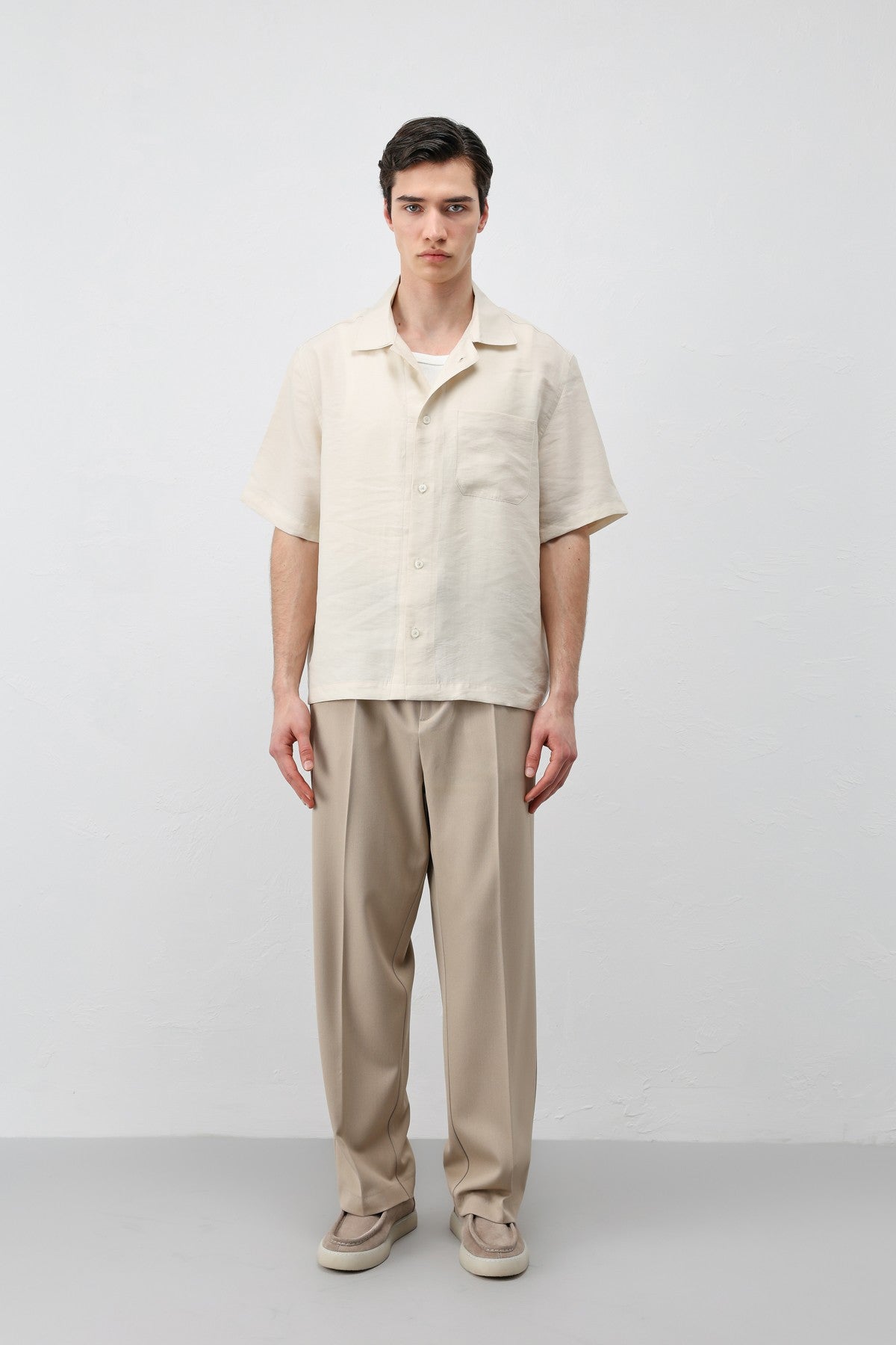 Antioch Lyocell-Blend Short-Sleeve Men's Shirt