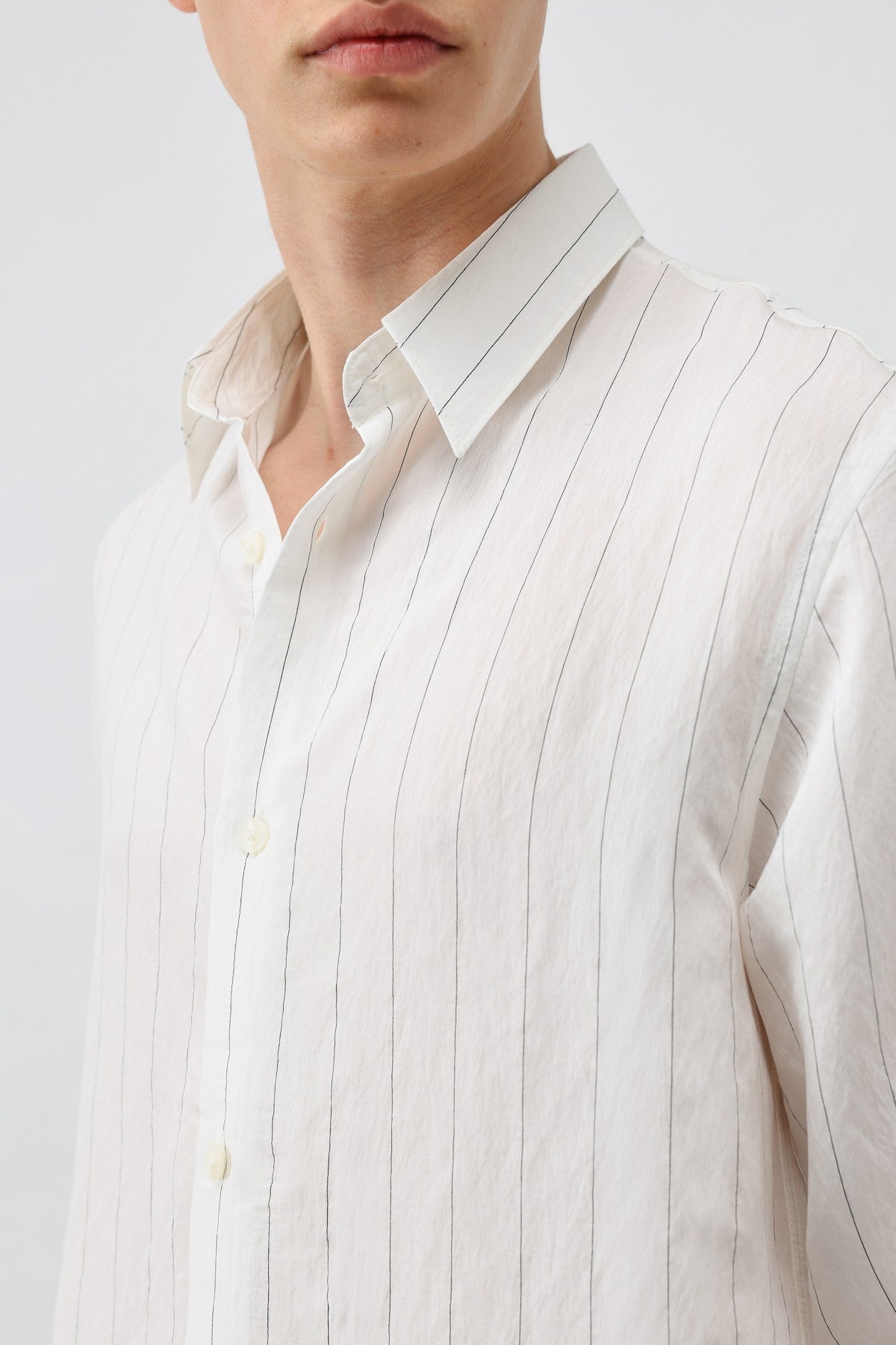 Antioch Men's Striped Shirt with Modal Blend