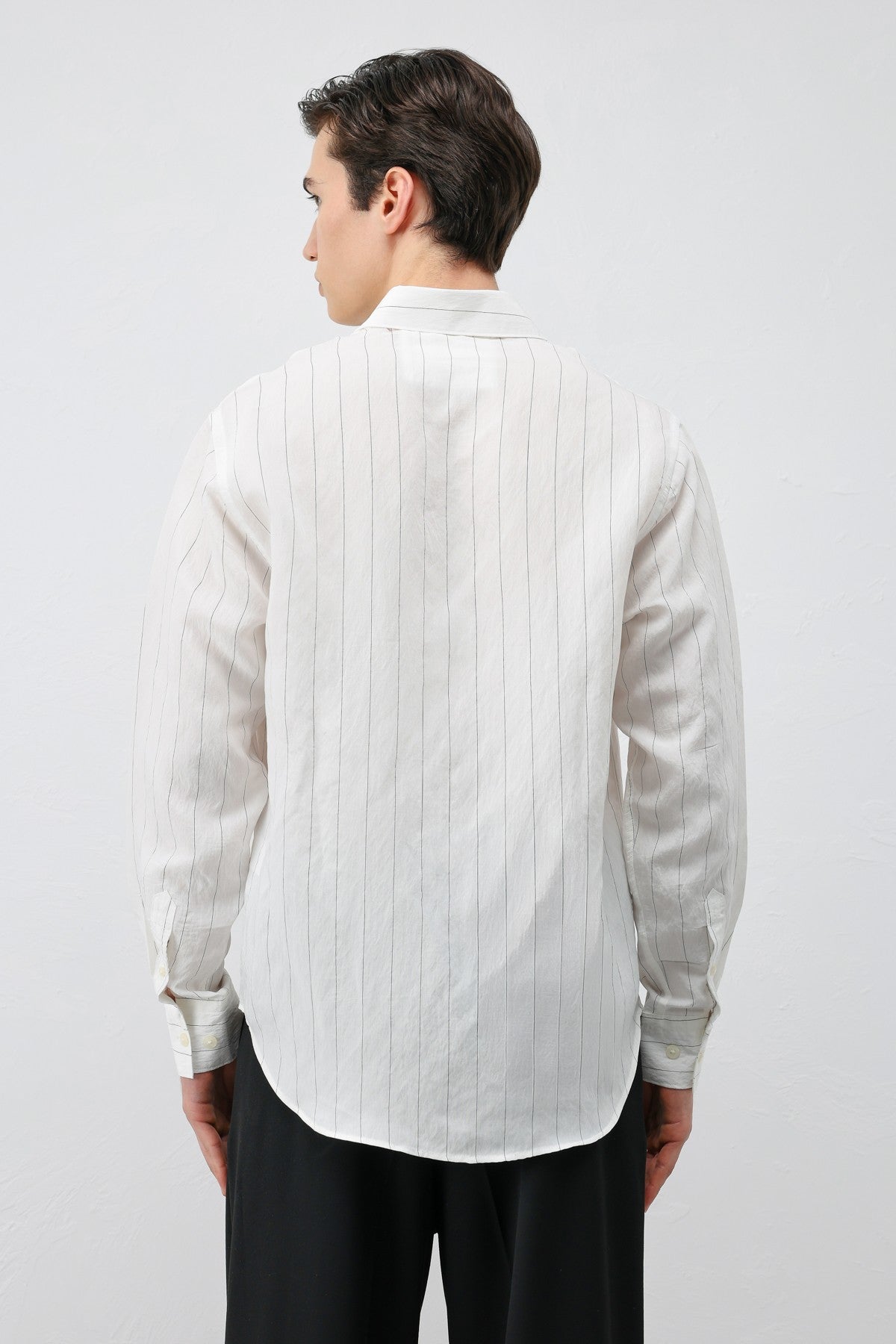 Antioch Men's Striped Shirt with Modal Blend