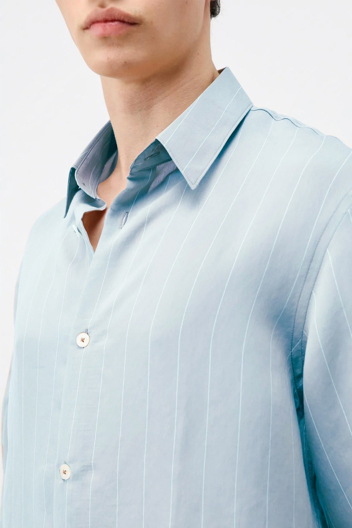 Antioch Men's Striped Shirt with Modal Blend
