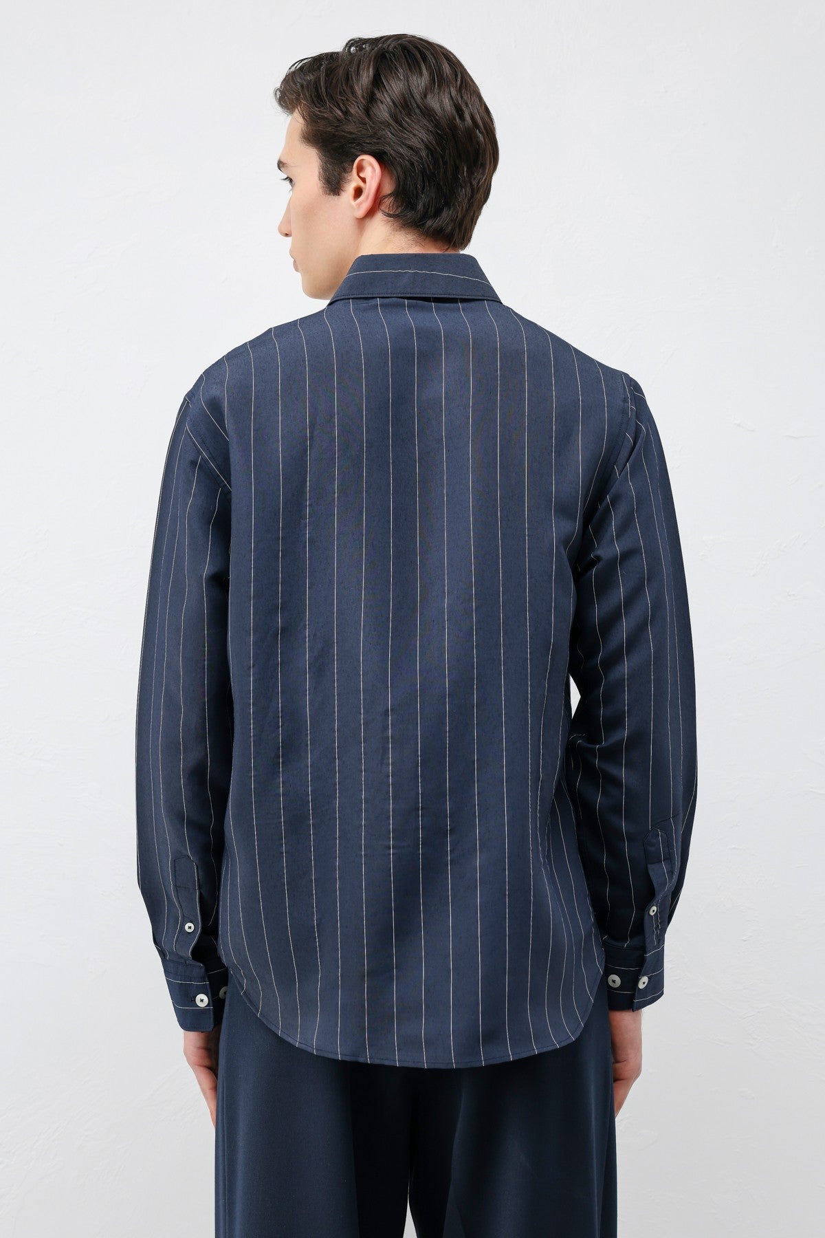 Men's Striped Shirt with Modal Blend