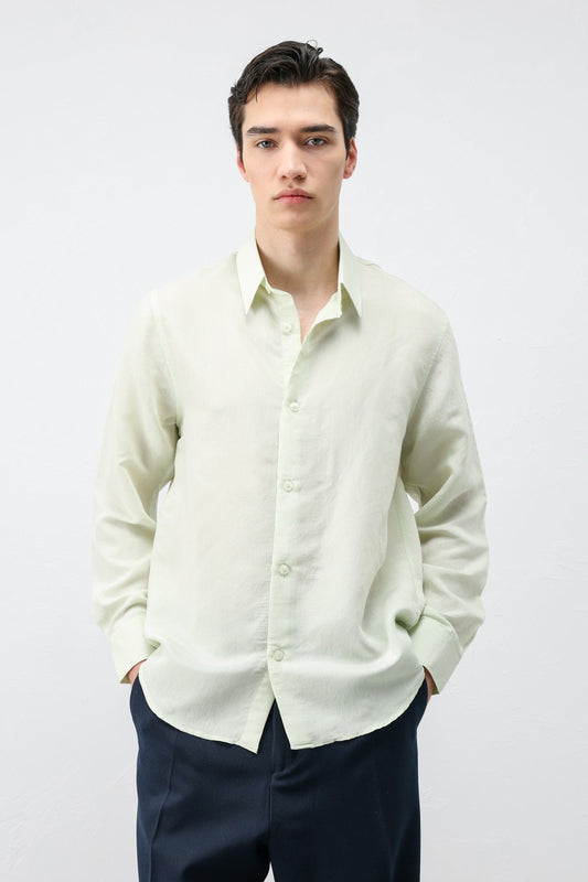 Men's Striped Shirt with Modal Blend