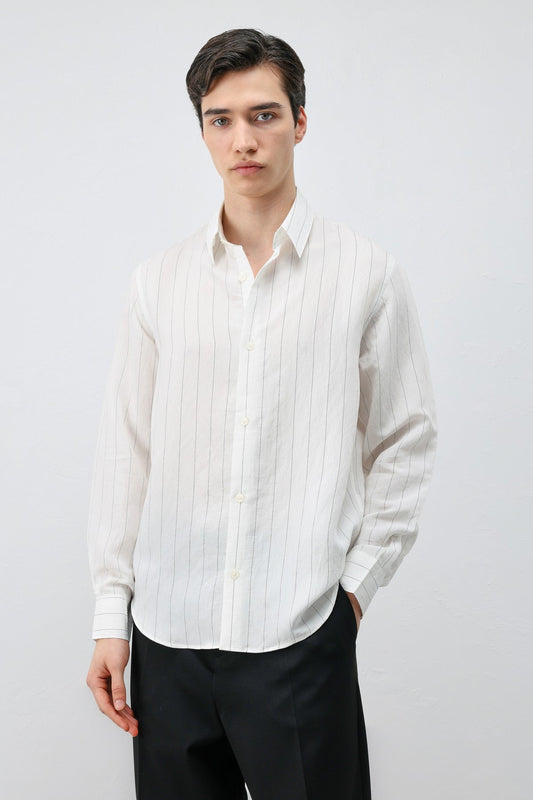 Antioch Men's Striped Shirt with Modal Blend