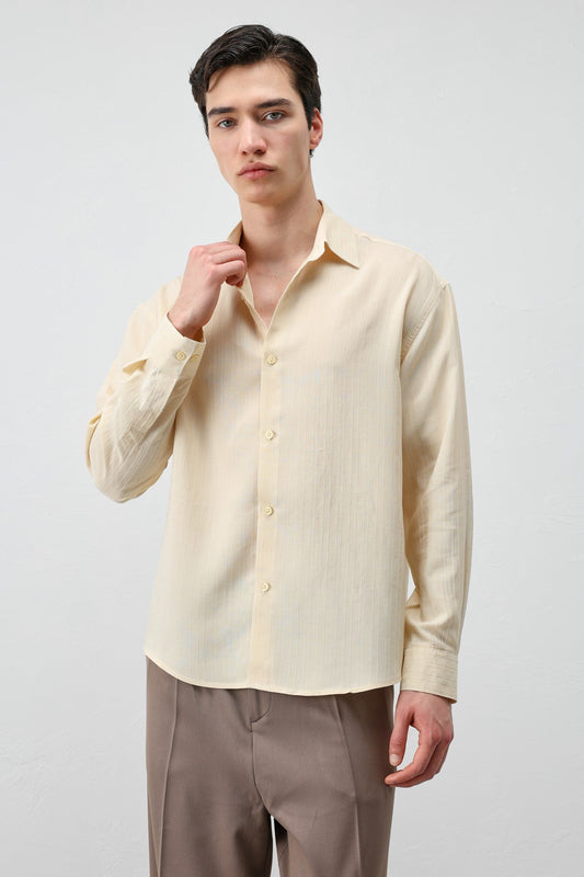 Antioch 100% Lyocell Striped Men's Shirt