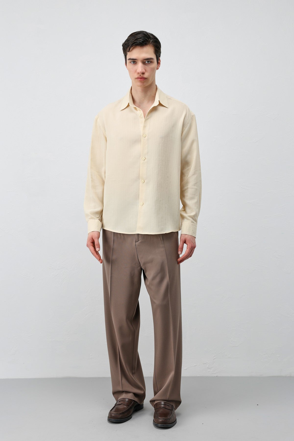Antioch 100% Lyocell Striped Men's Shirt