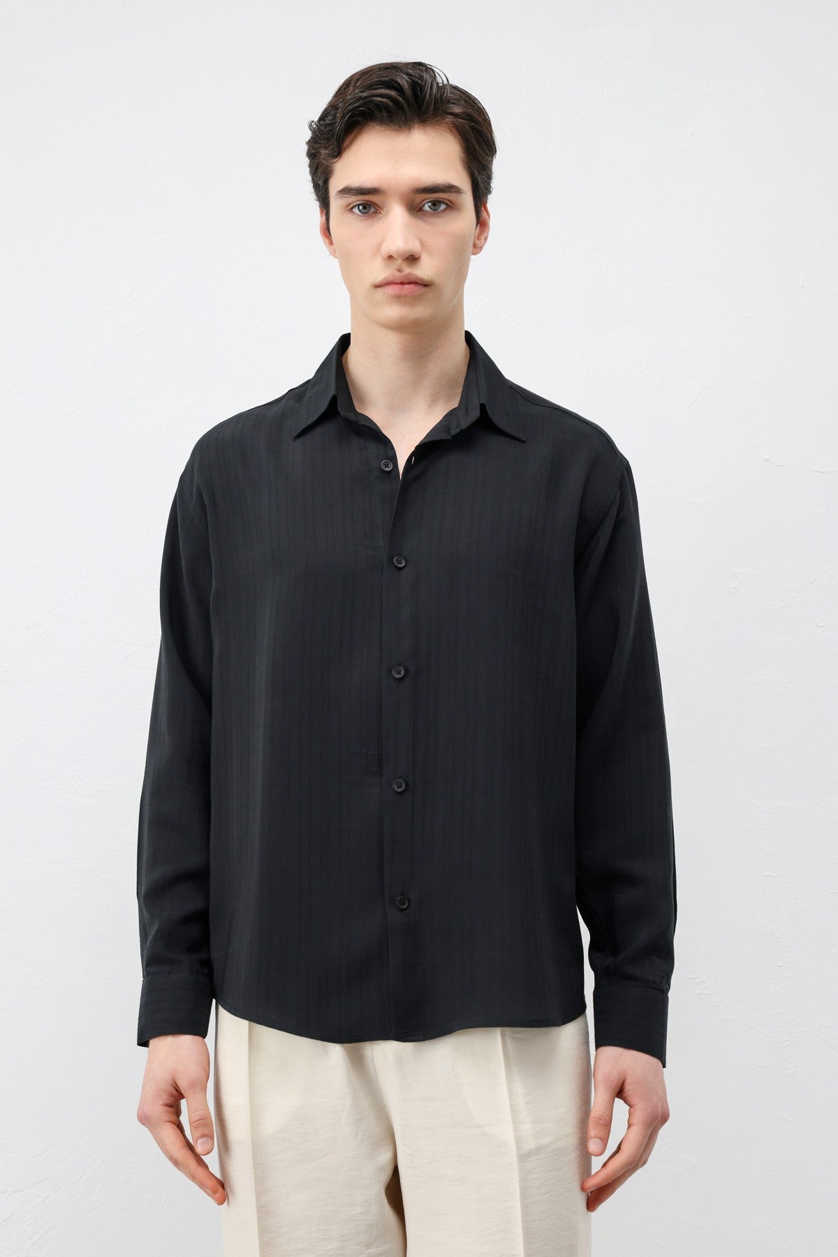 Antioch 100% Lyocell Striped Men's Shirt