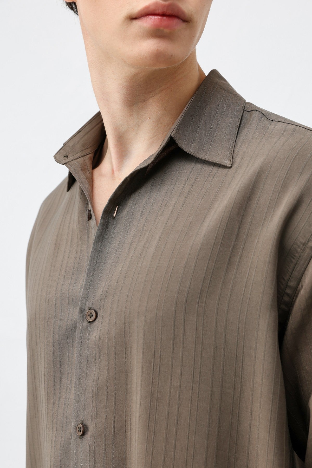 Antioch 100% Lyocell Striped Men's Shirt