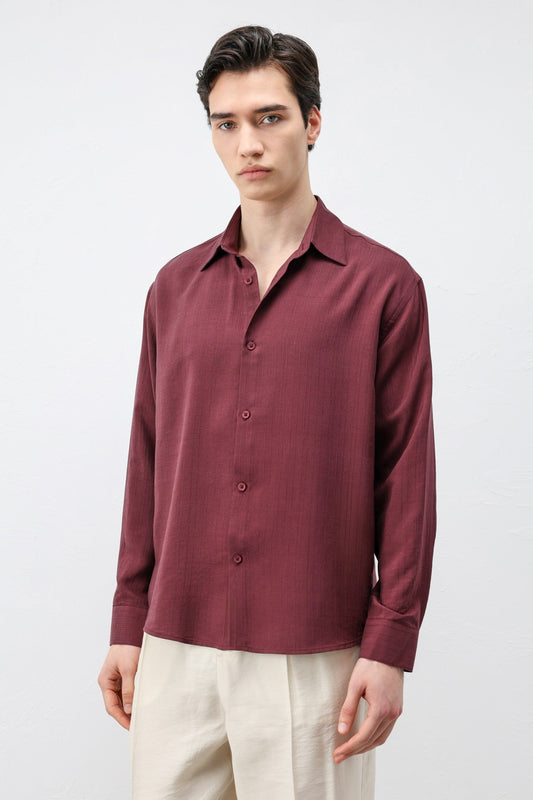 Antioch 100% Lyocell Striped Men's Shirt