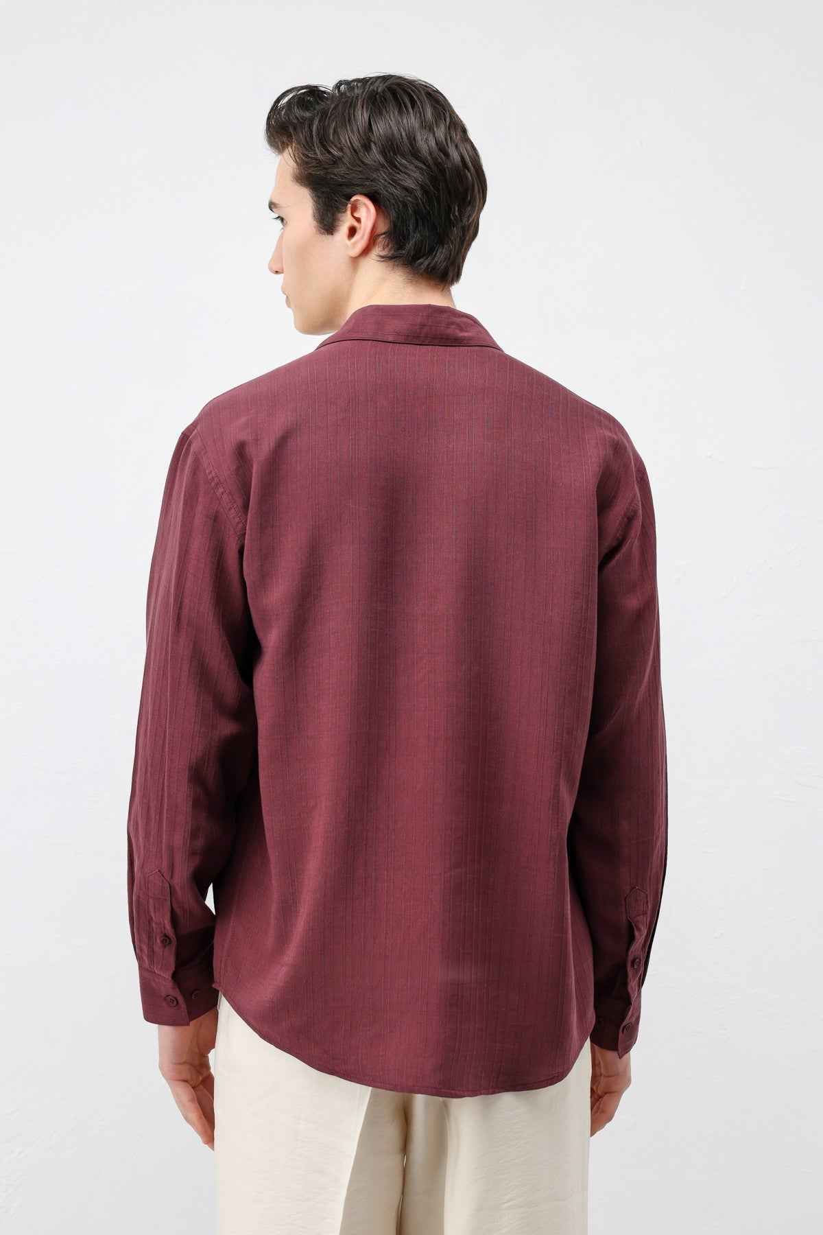 Antioch 100% Lyocell Striped Men's Shirt