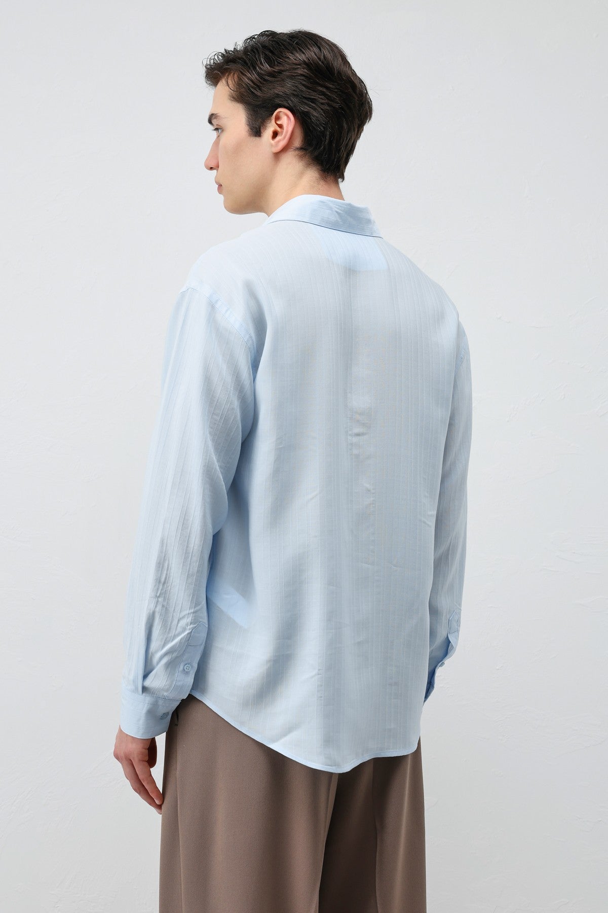 Antioch 100% Lyocell Striped Men's Shirt
