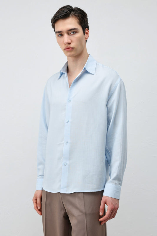 Antioch 100% Lyocell Striped Men's Shirt